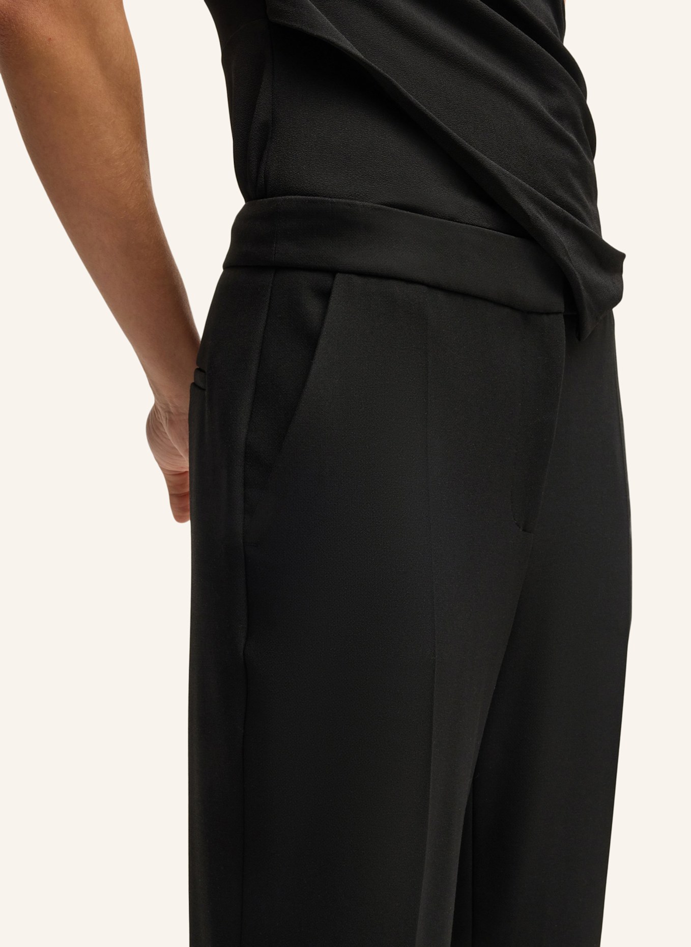 BOSS Business Hose TIMASA1 Slim Fit, Farbe: SCHWARZ (Bild 4)