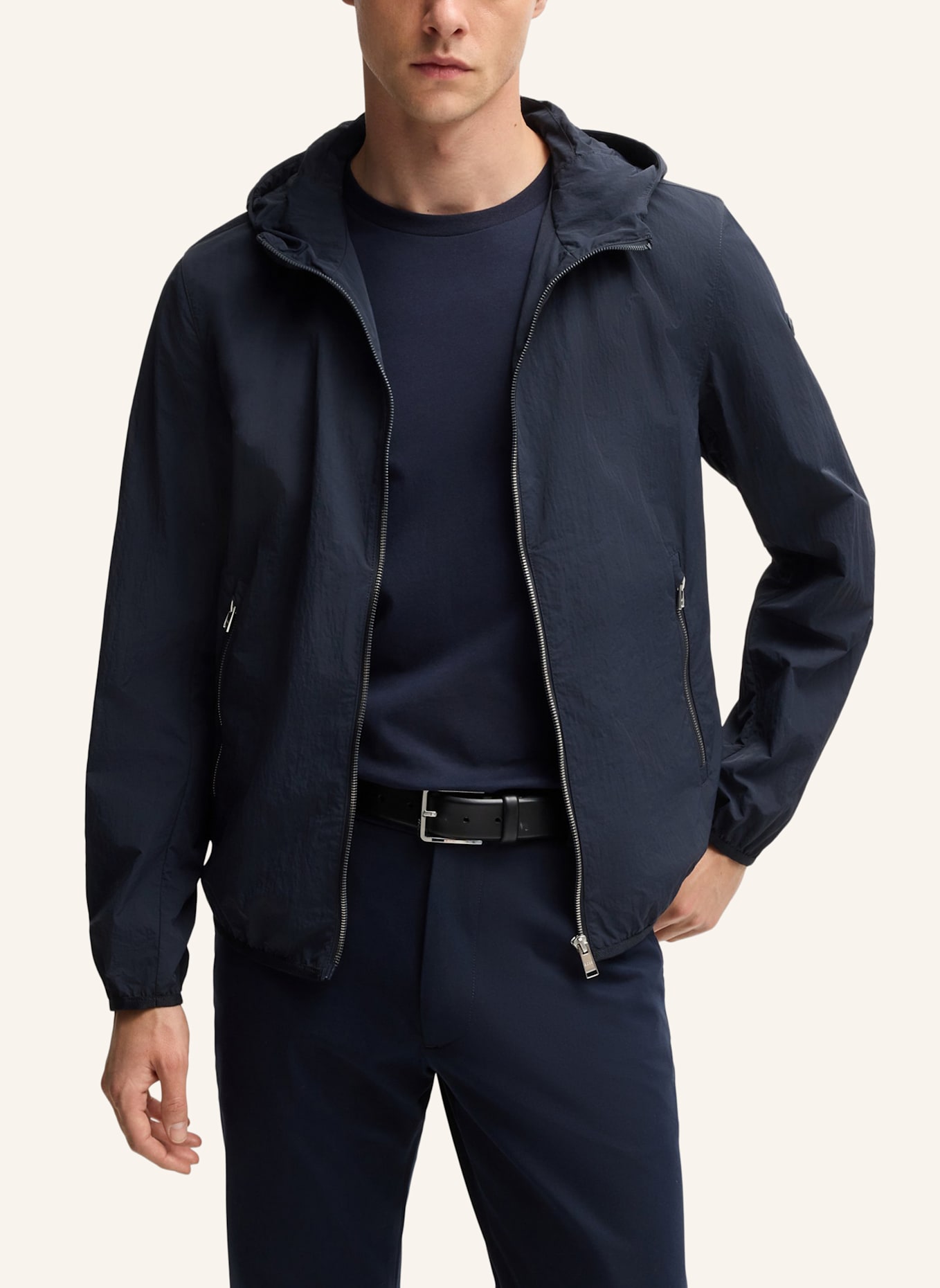BOSS Casual Jacke C-CINDER Regular Fit: DUNKELBLAU