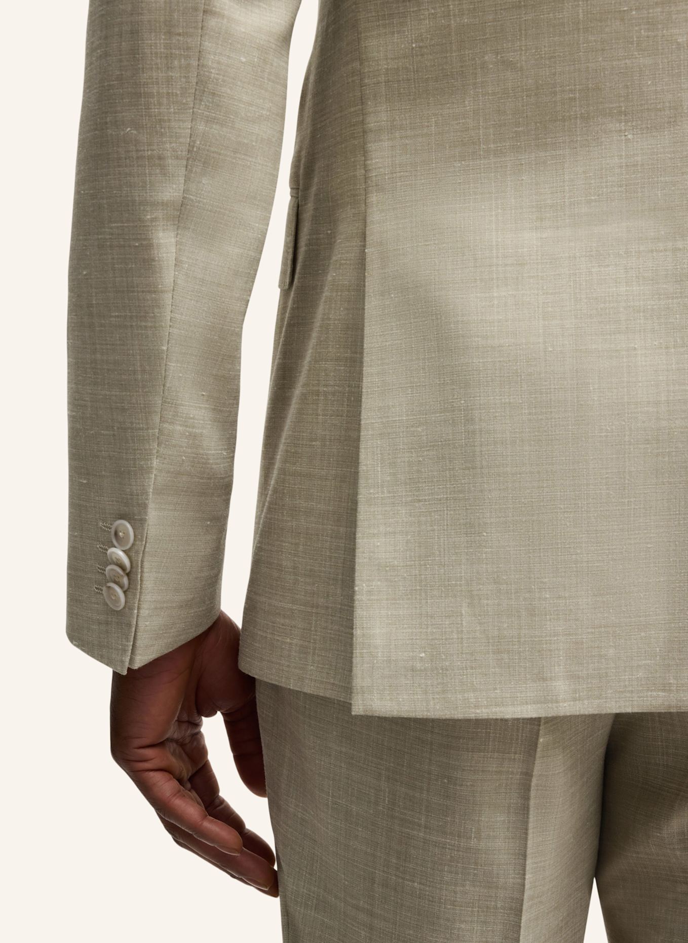 BOSS Business Anzug H-HUGE-2PCS-PEAK-242 Slim Fit: KHAKI