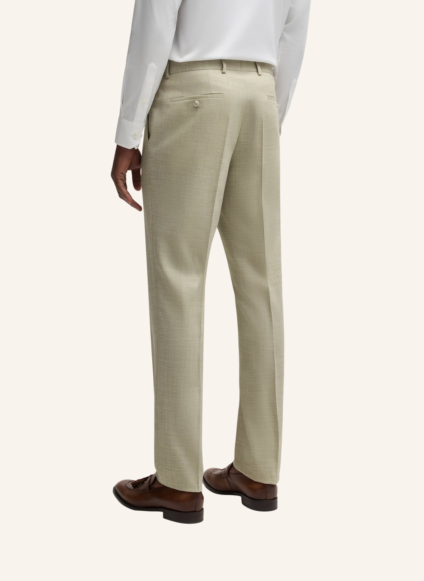 BOSS Business Anzug H-HUGE-2PCS-PEAK-242 Slim Fit: KHAKI