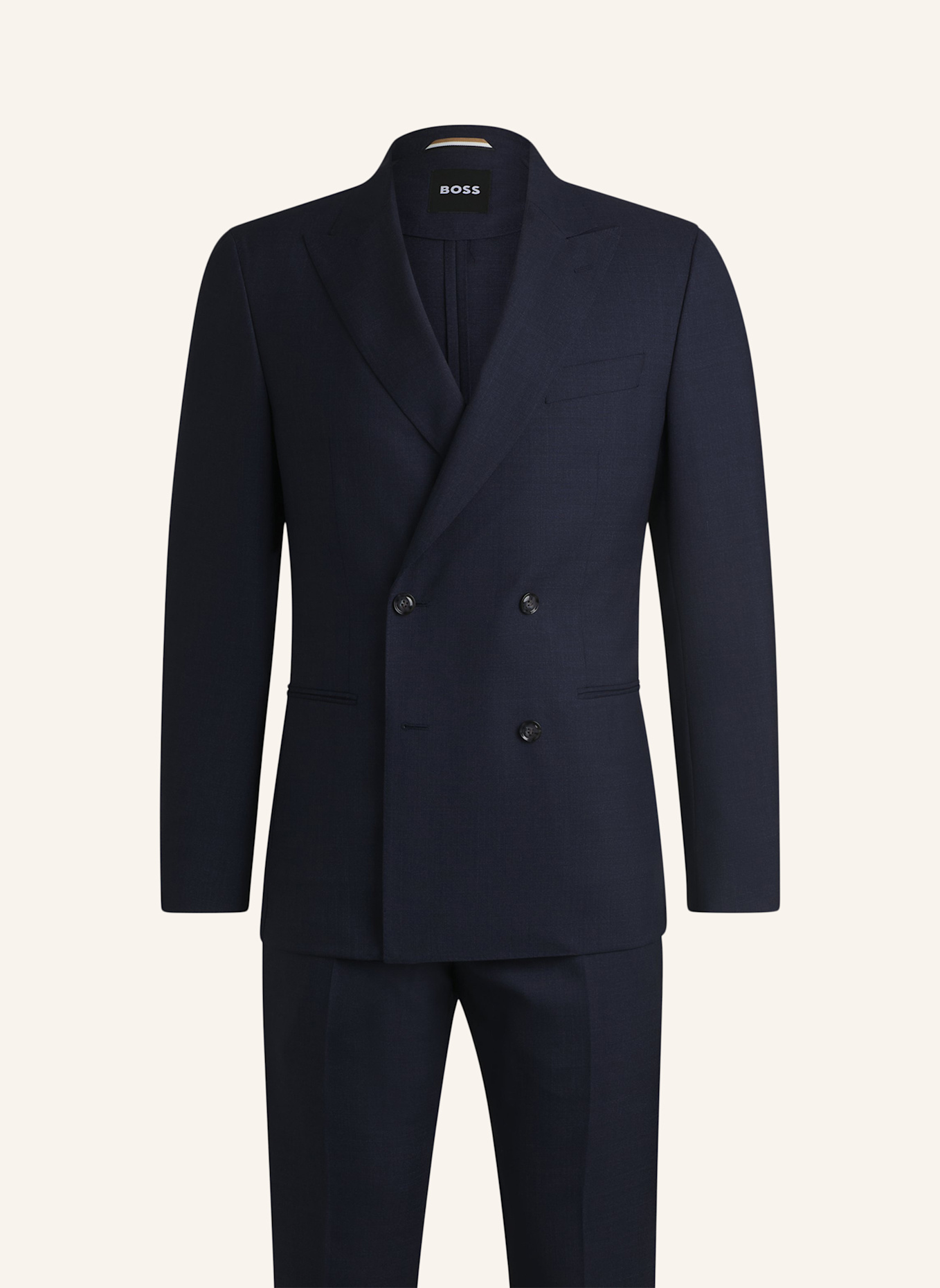 BOSS Business Anzug C-HUGE-2PCS-DB-252 Relaxed Fit: DUNKELBLAU