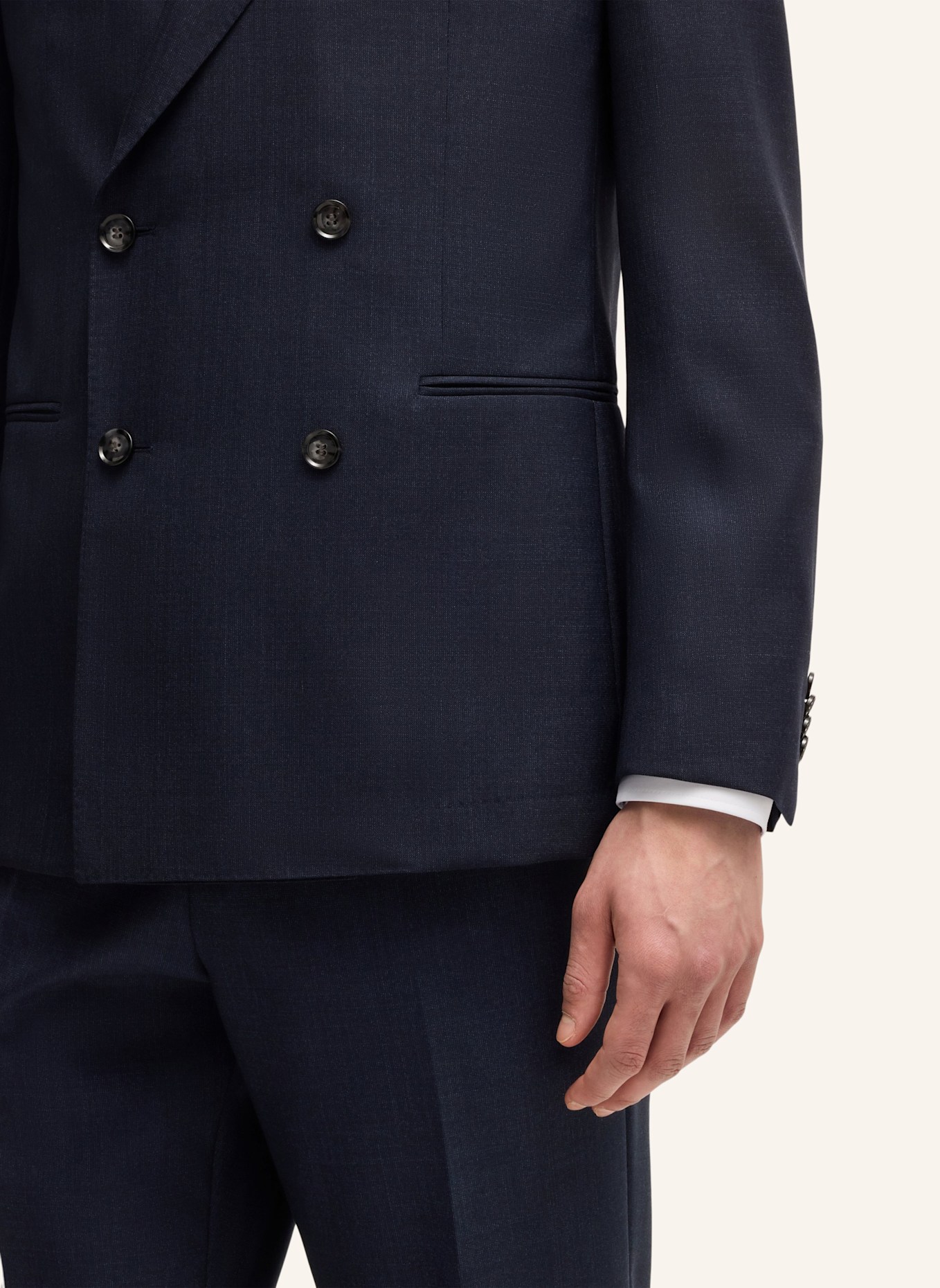 BOSS Business Anzug C-HUGE-2PCS-DB-252 Relaxed Fit: DUNKELBLAU