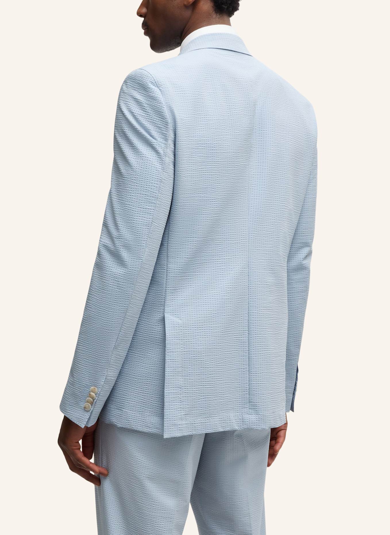 BOSS Business Anzug C-HUGE-2PCS-DB-252 Slim Fit: HELLBLAU