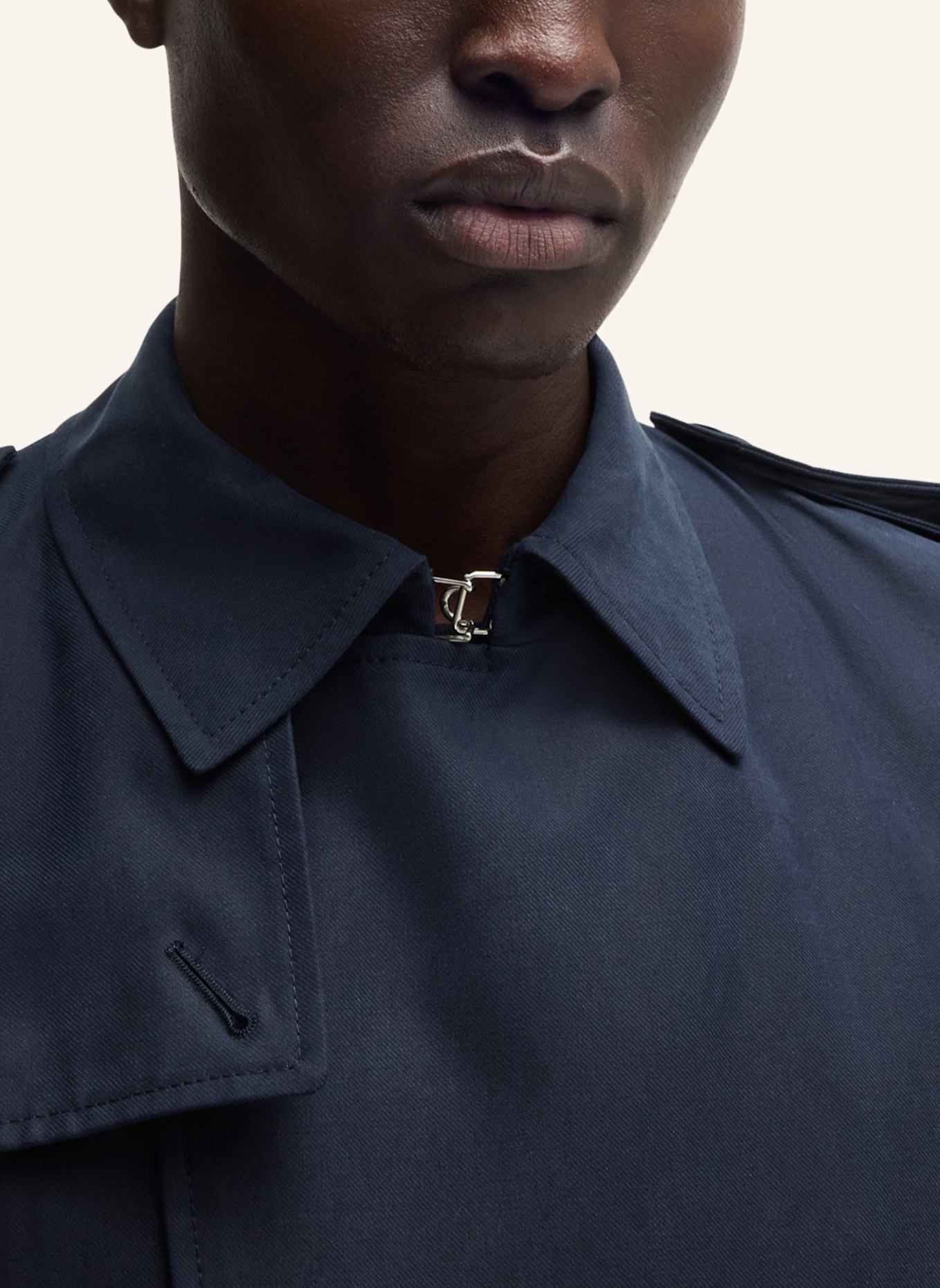 BOSS Trenchcoat H-HYDE-TRENCH-241 Slim Fit: DUNKELBLAU