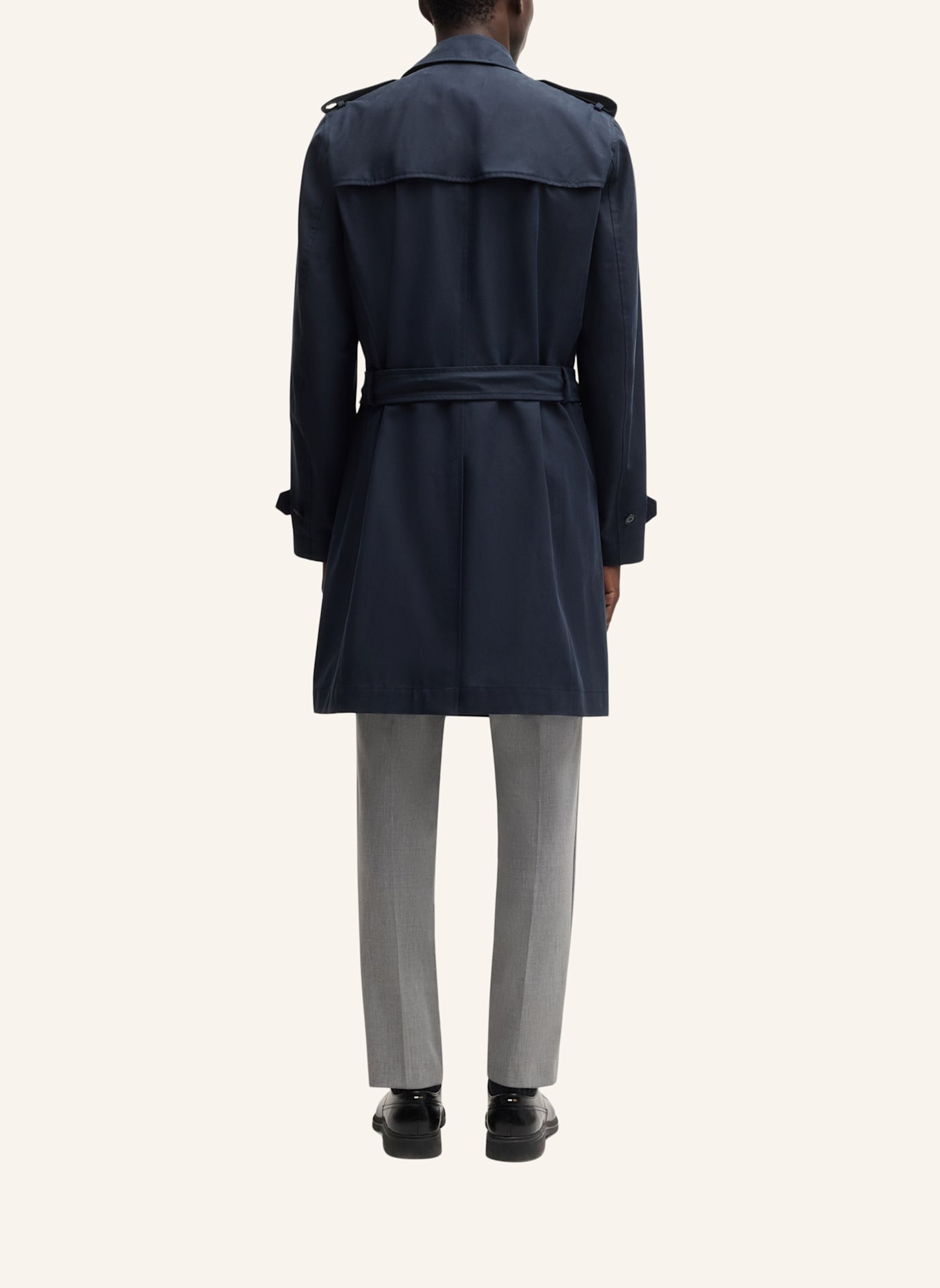 BOSS Trenchcoat H-HYDE-TRENCH-241 Slim Fit: DUNKELBLAU