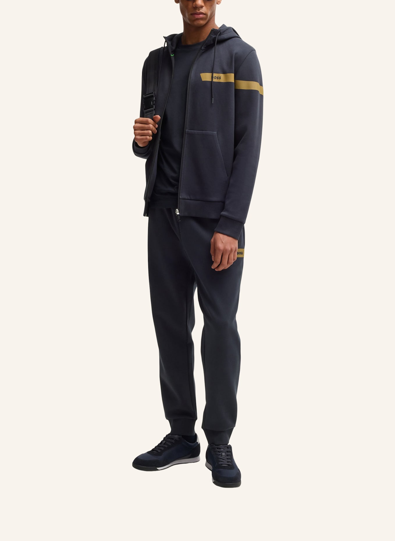 BOSS Sweatshirt SAGGY 1_IN Regular Fit: DUNKELBLAU