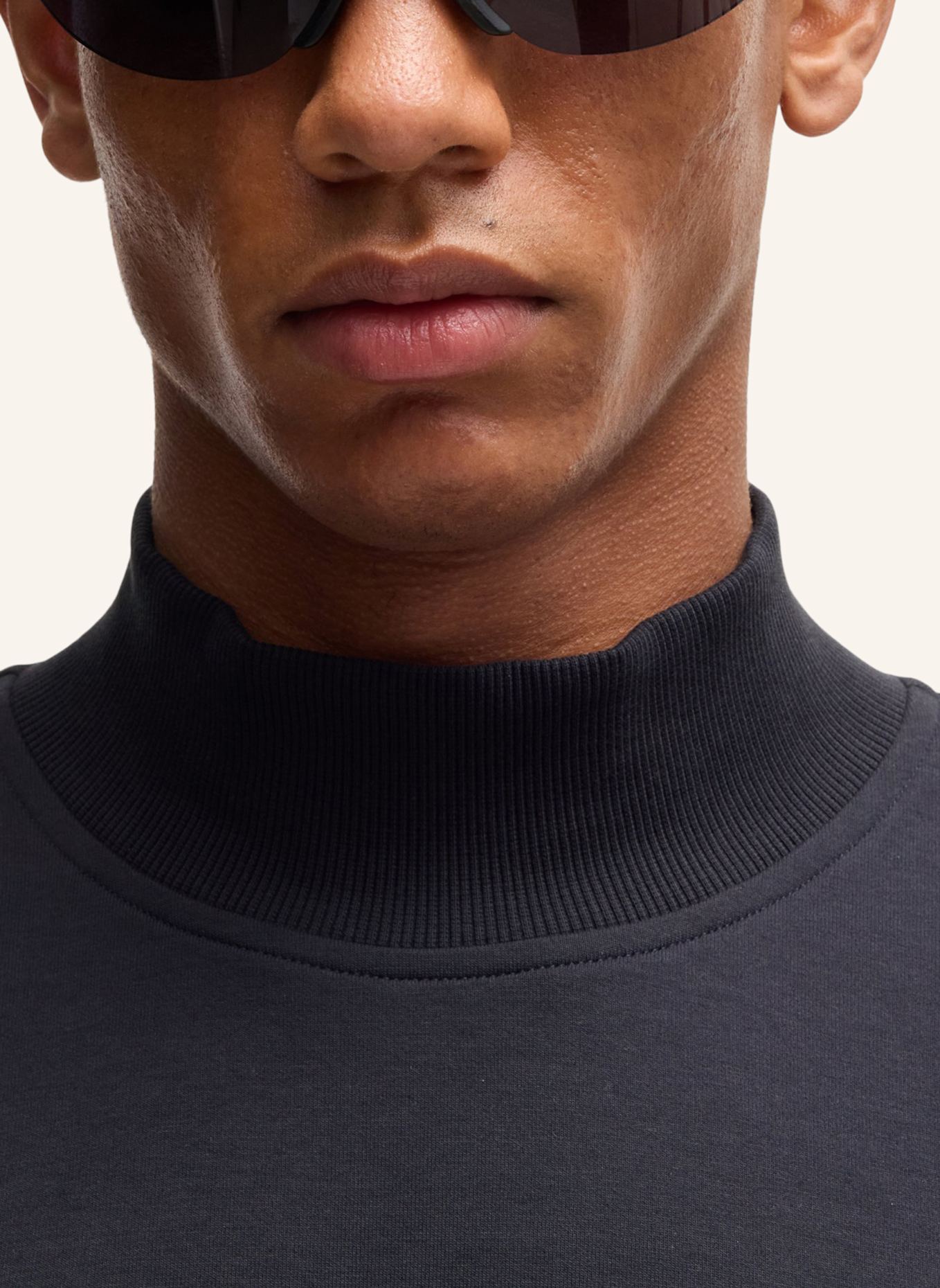 BOSS Sweatshirt SALBOCK_IN Regular Fit: DUNKELBLAU