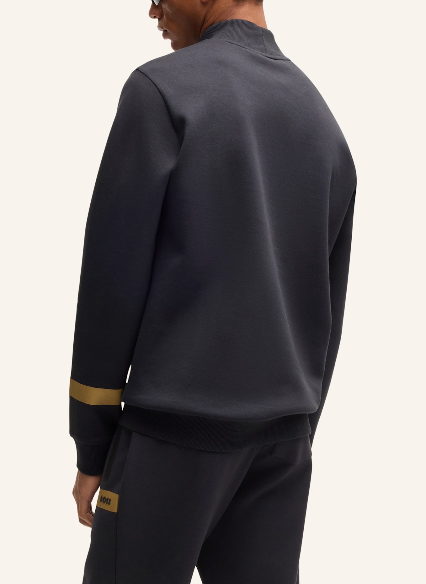 BOSS Sweatshirt SALBOCK_IN Regular Fit: DUNKELBLAU