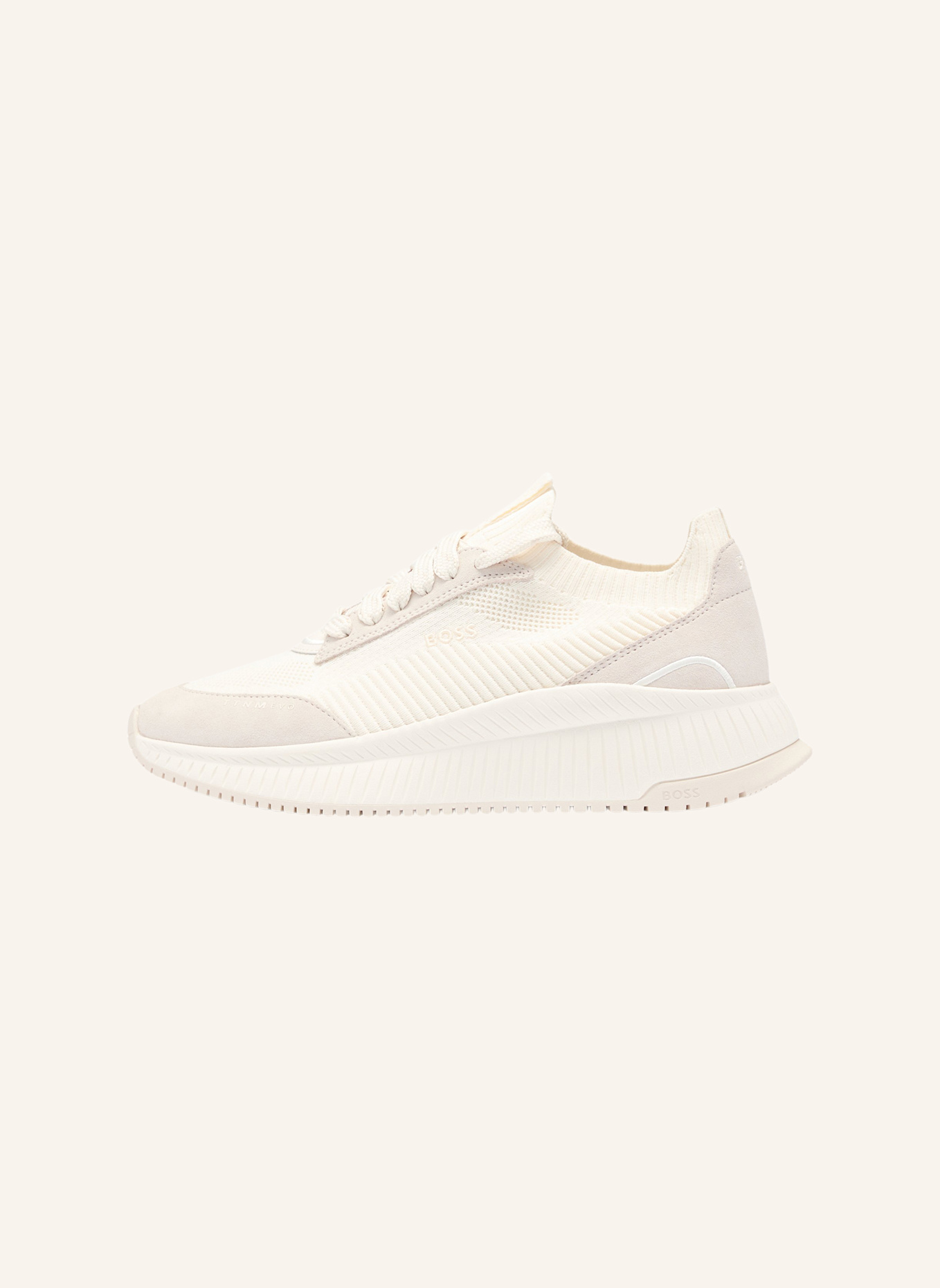 BOSS Turnschuh TTNMEVO_SLON_LOWKN: WEISS