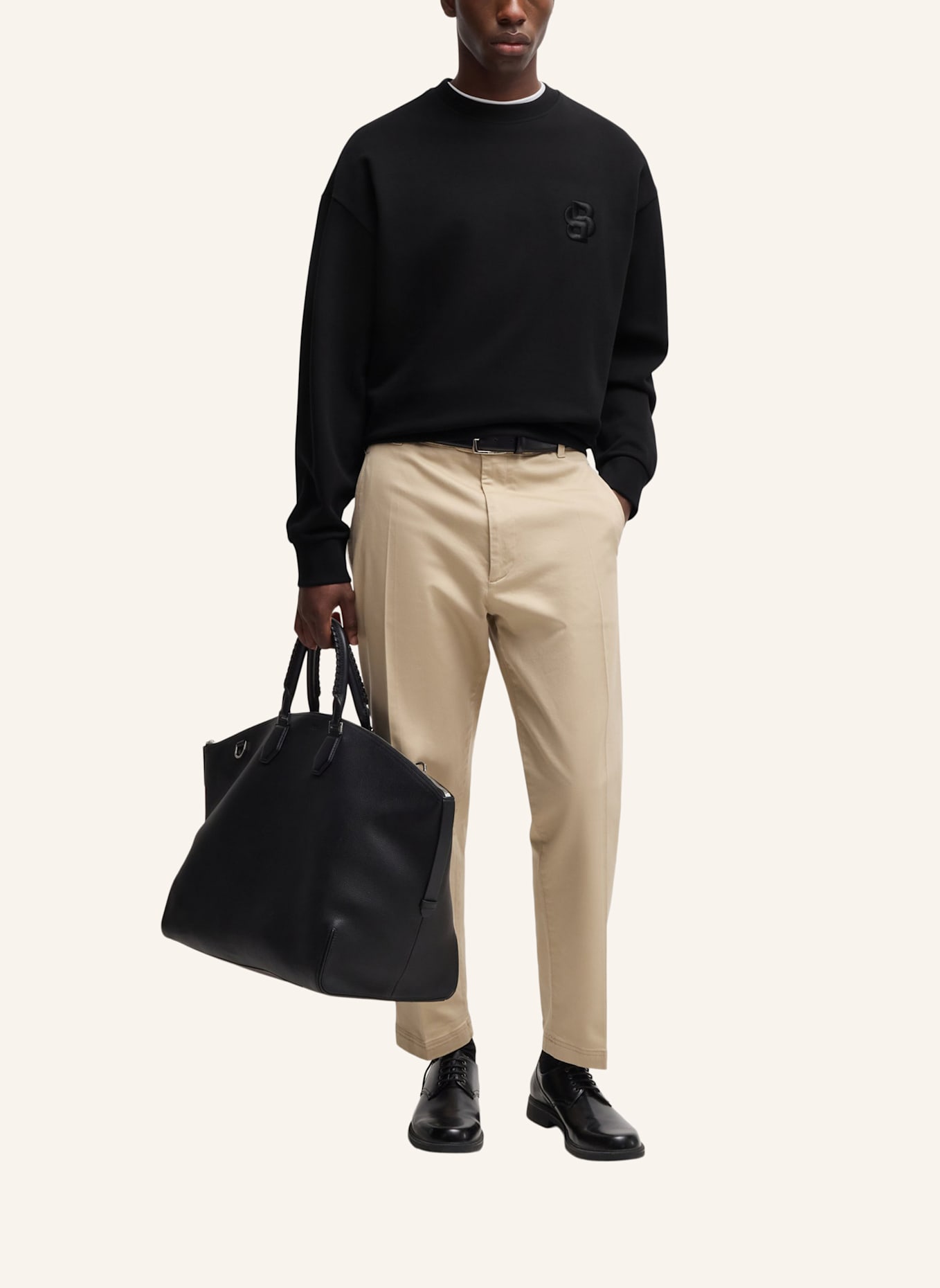 BOSS Sweatshirt C-SOLERI 26 Relaxed Fit: SCHWARZ