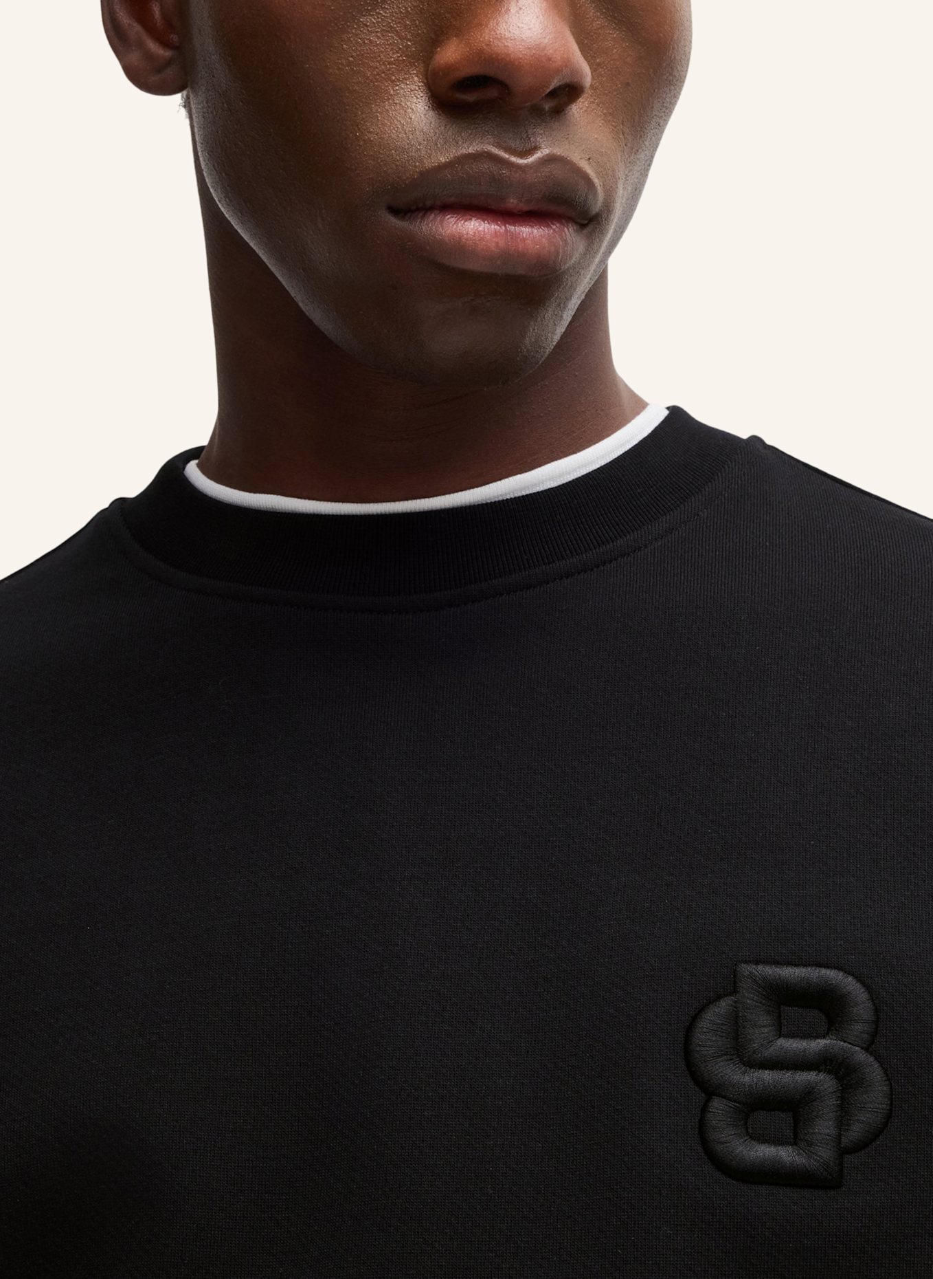 BOSS Sweatshirt C-SOLERI 26 Relaxed Fit: SCHWARZ