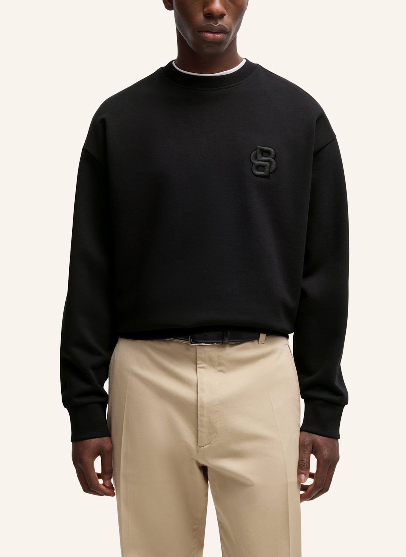 BOSS Sweatshirt C-SOLERI 26 Relaxed Fit: SCHWARZ