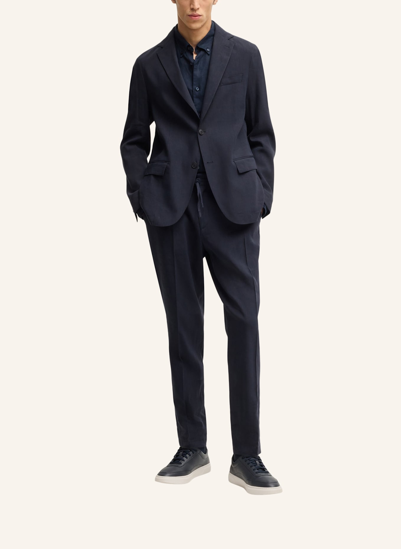 BOSS Blazer P-HANRY-FLAPS-WG-252: DUNKELBLAU