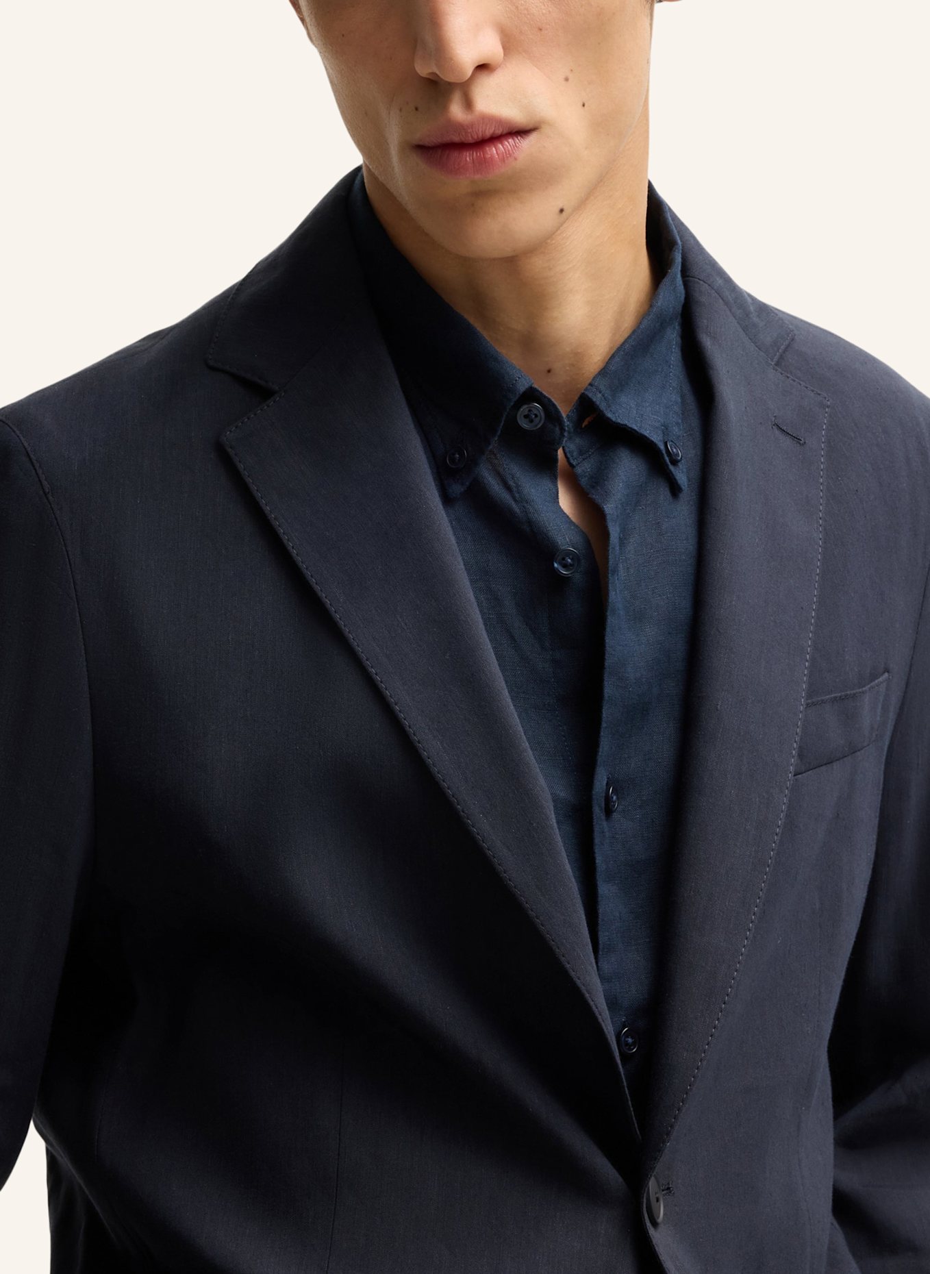 BOSS Blazer P-HANRY-FLAPS-WG-252: DUNKELBLAU