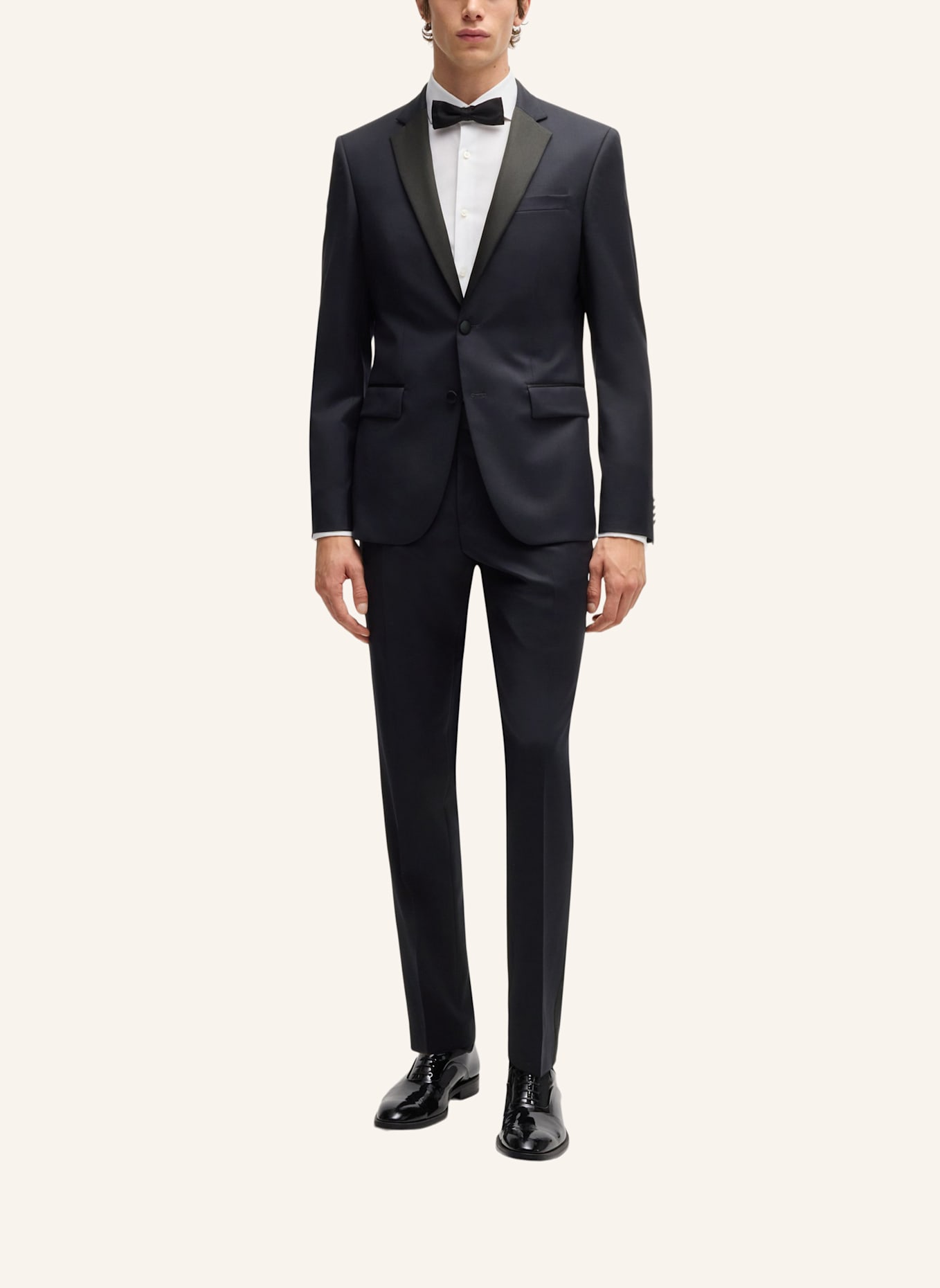 BOSS Smoking-Sakko HUGE Slim Fit: DUNKELBLAU