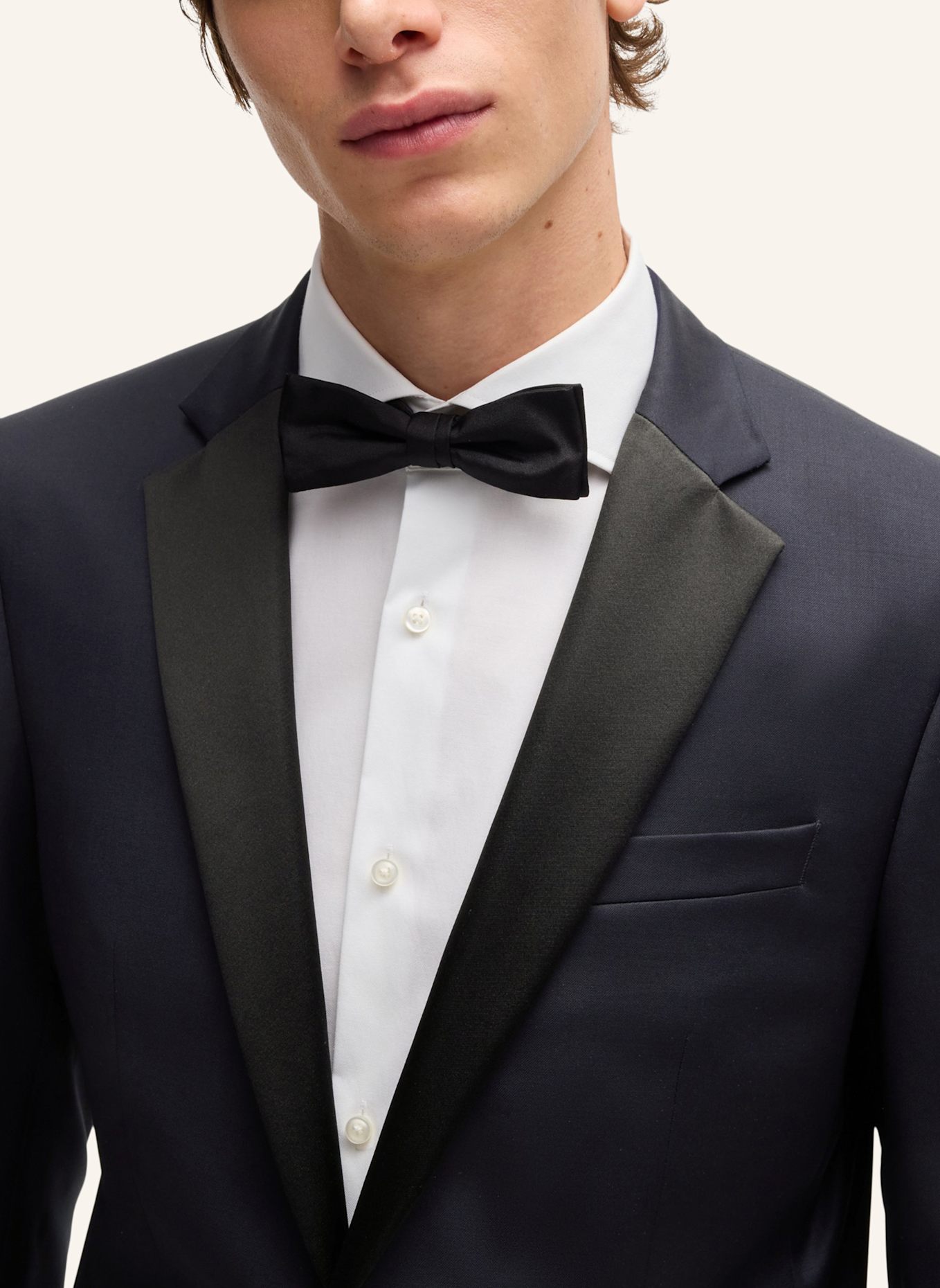 BOSS Smoking-Sakko HUGE Slim Fit: DUNKELBLAU