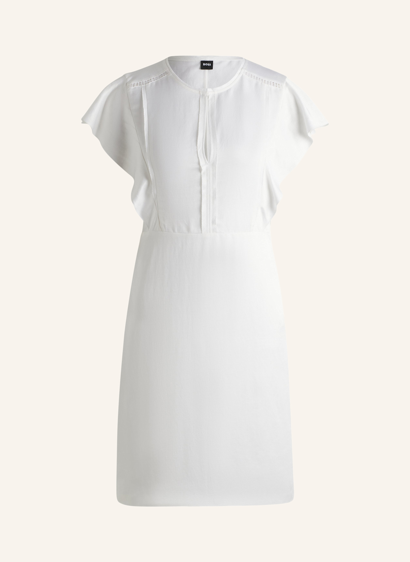 BOSS Business Kleid DELINIARA Regular Fit: WEISS