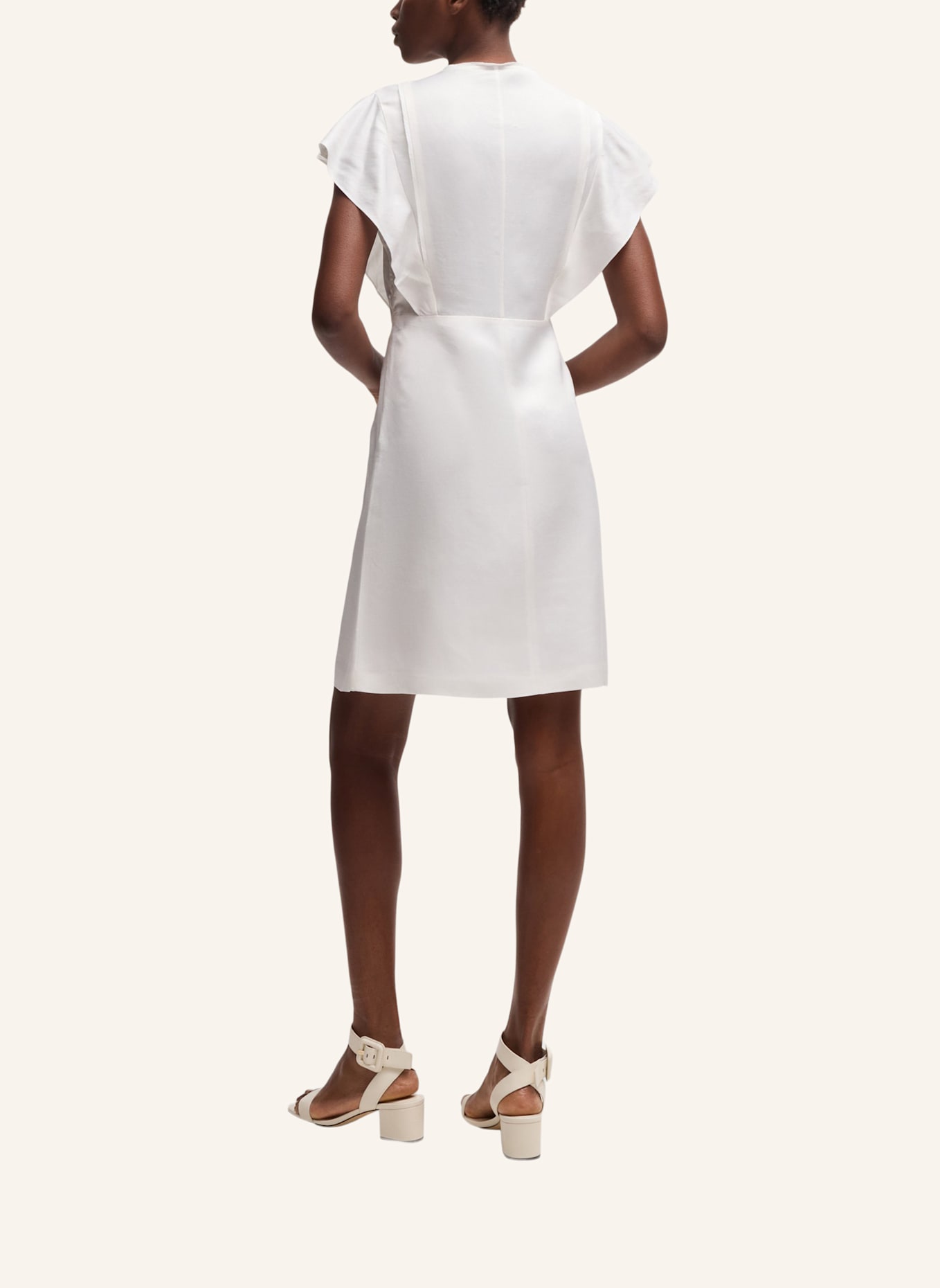 BOSS Business Kleid DELINIARA Regular Fit: WEISS