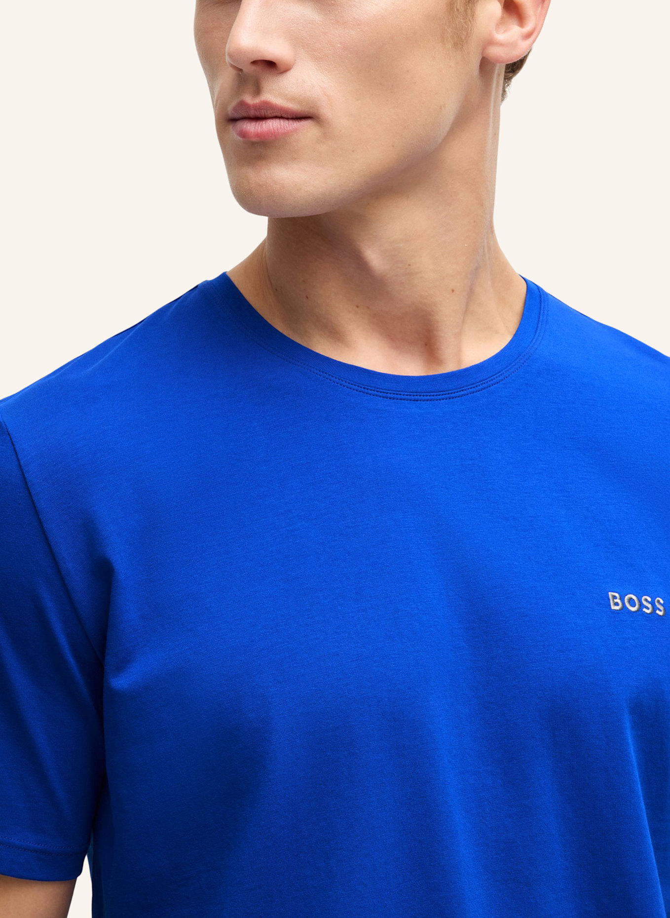 BOSS Loungewear Oberteil MIX&MATCH T-SHIRT R Regular Fit: BLAU