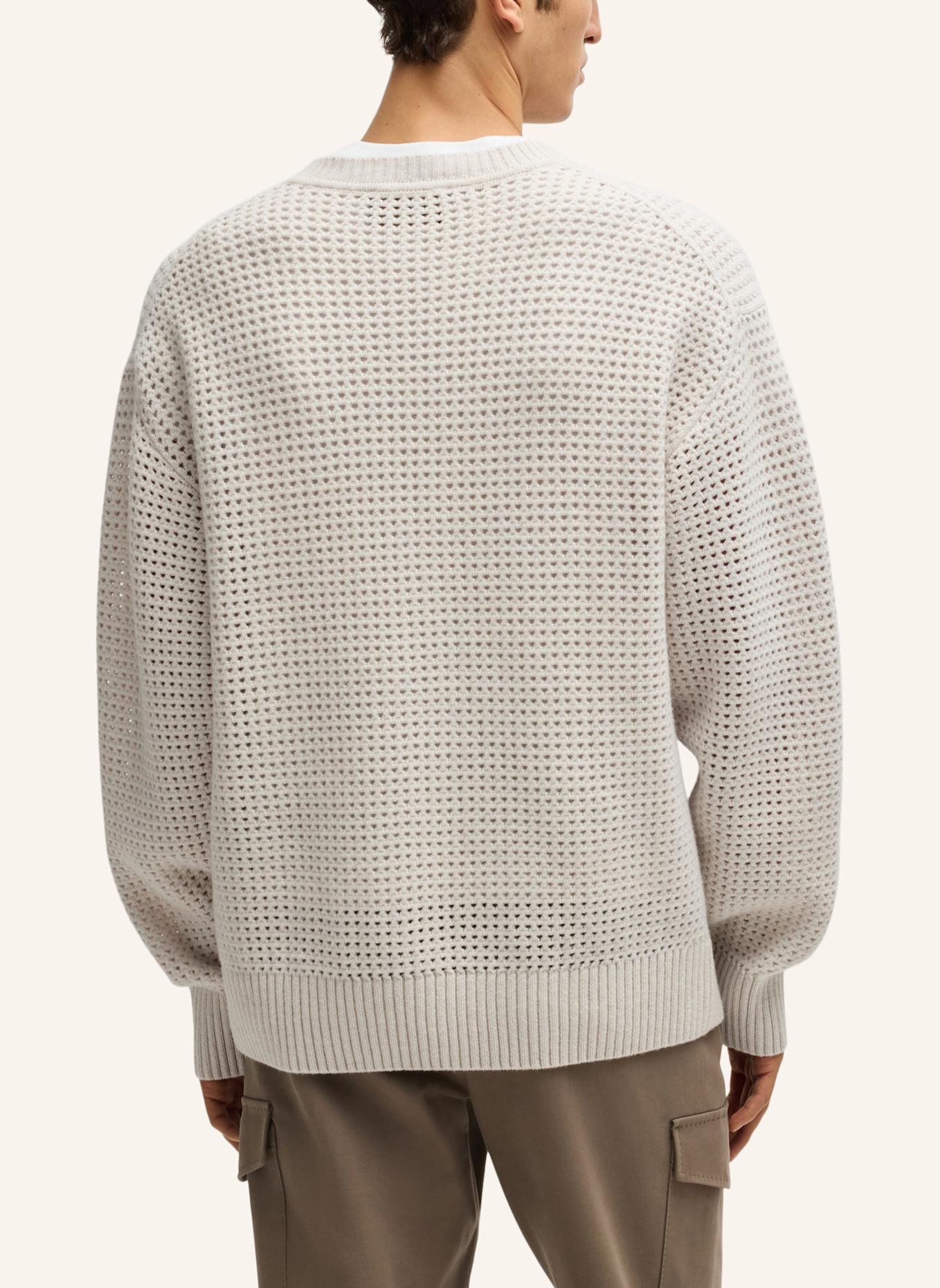 BOSS Pullover L-BOSFORO Relaxed Fit: WEISS