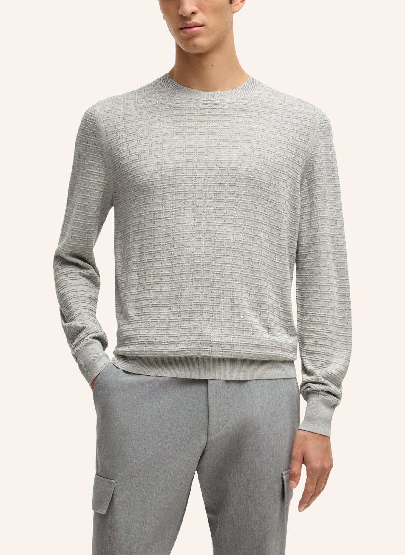 BOSS Pullover L-BANIEL Regular Fit: GRAU