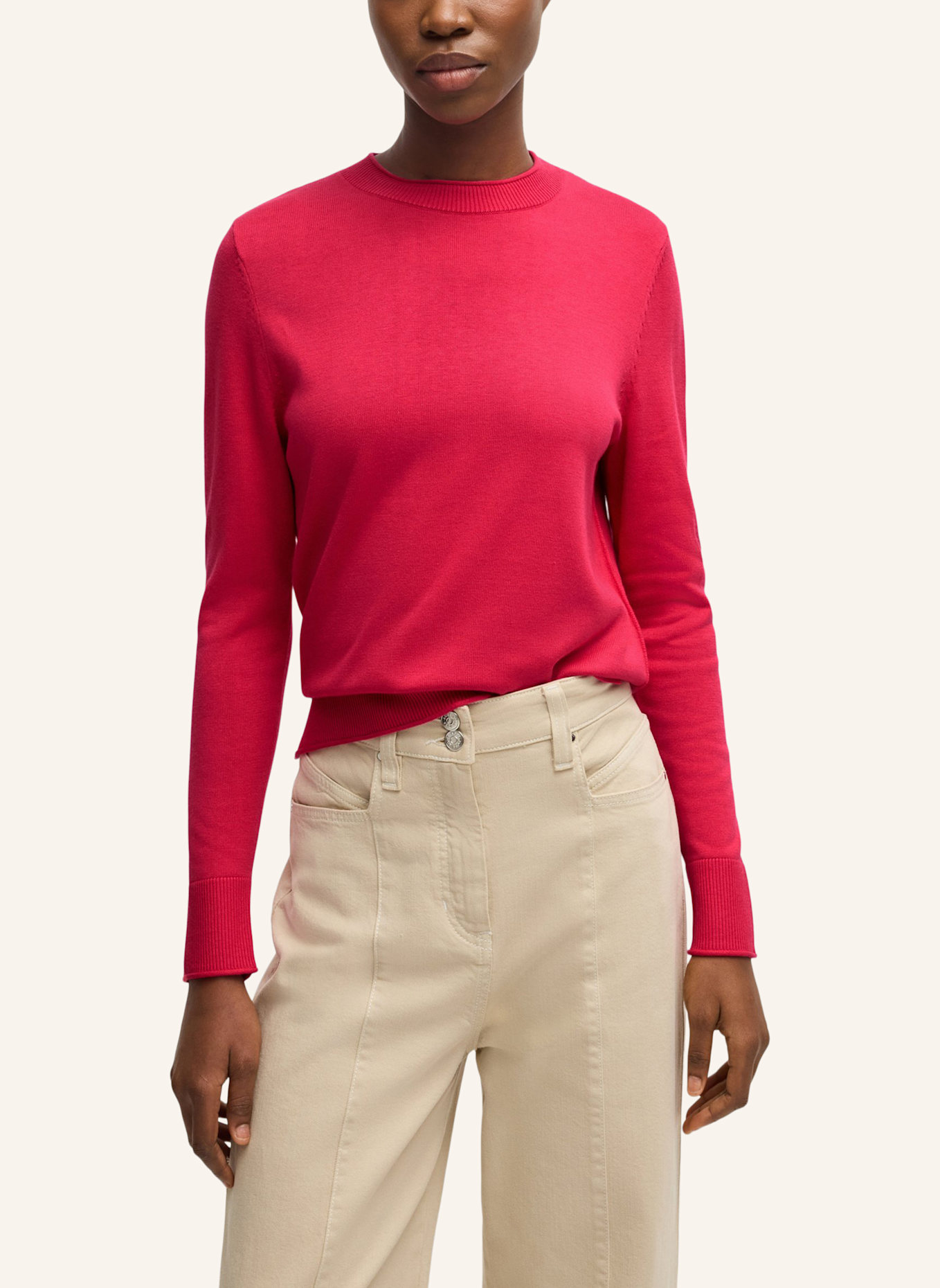 BOSS Pullover C_FANIKALES Regular Fit: PINK