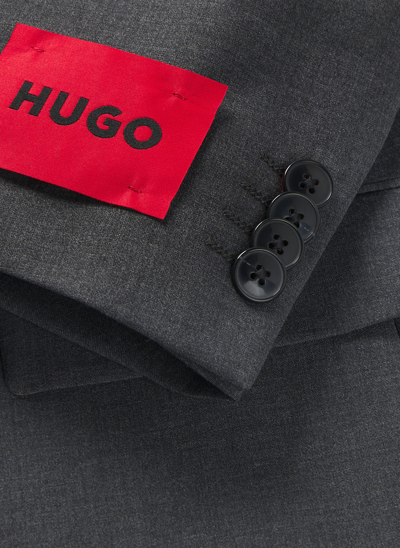 HUGO Business Anzug HENRY/GETLIN231X Slim Fit, Farbe: DUNKELGRAU (Bild 2)