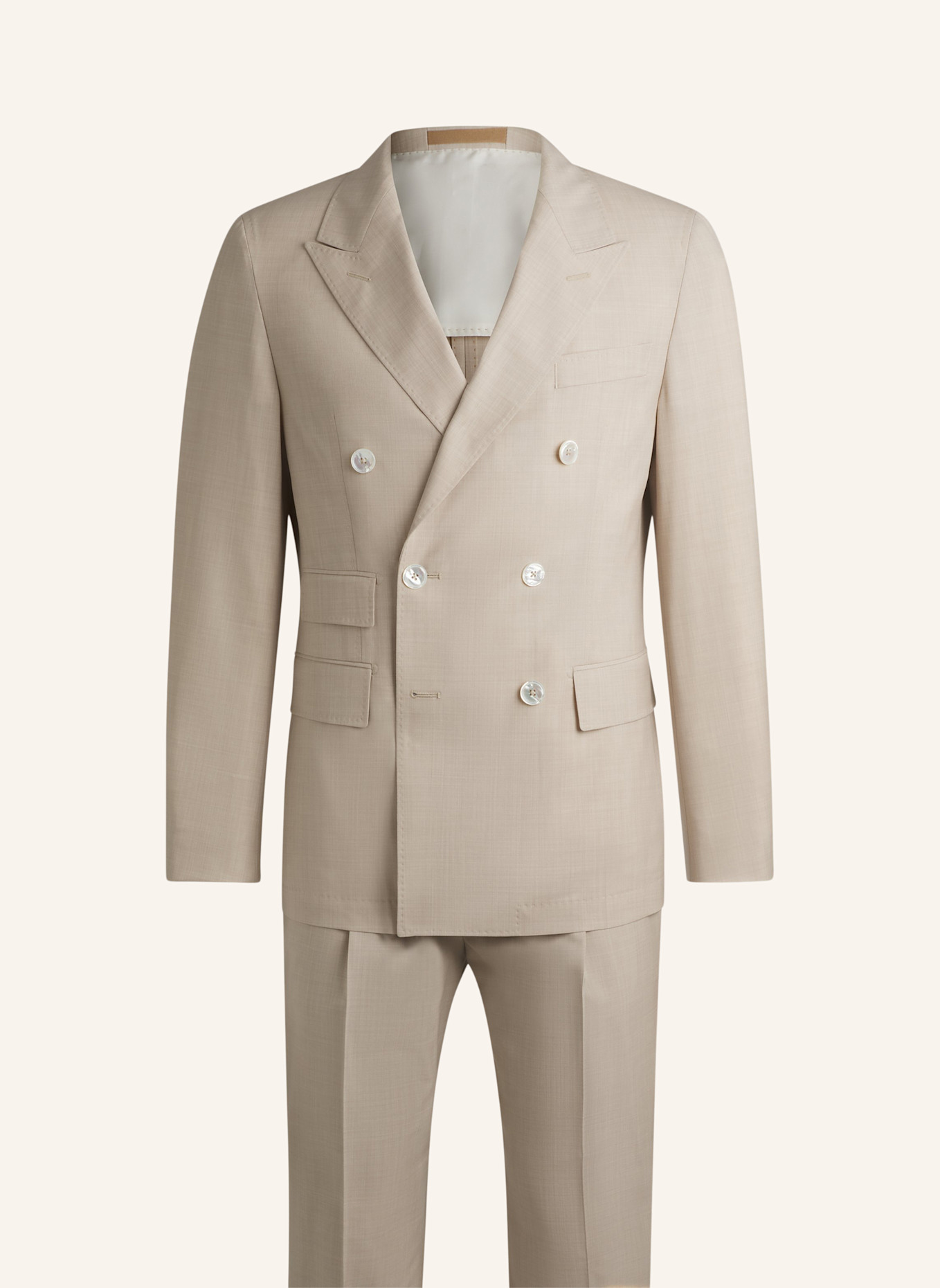 BOSS Business Anzug L-HESTON-2PCS-DB-252 Slim Fit: HELLBRAUN