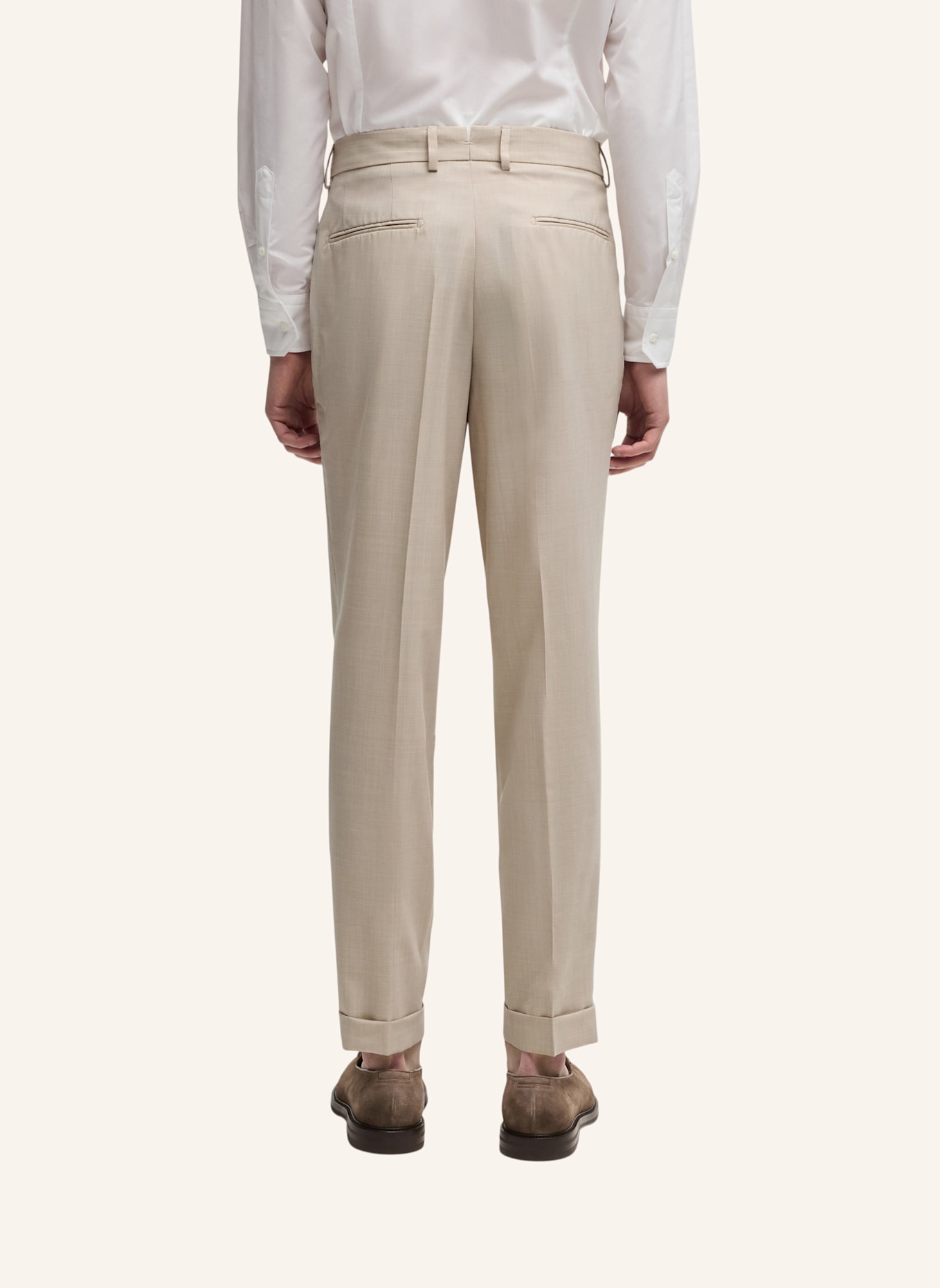 BOSS Business Anzug L-HESTON-2PCS-DB-252 Slim Fit: HELLBRAUN