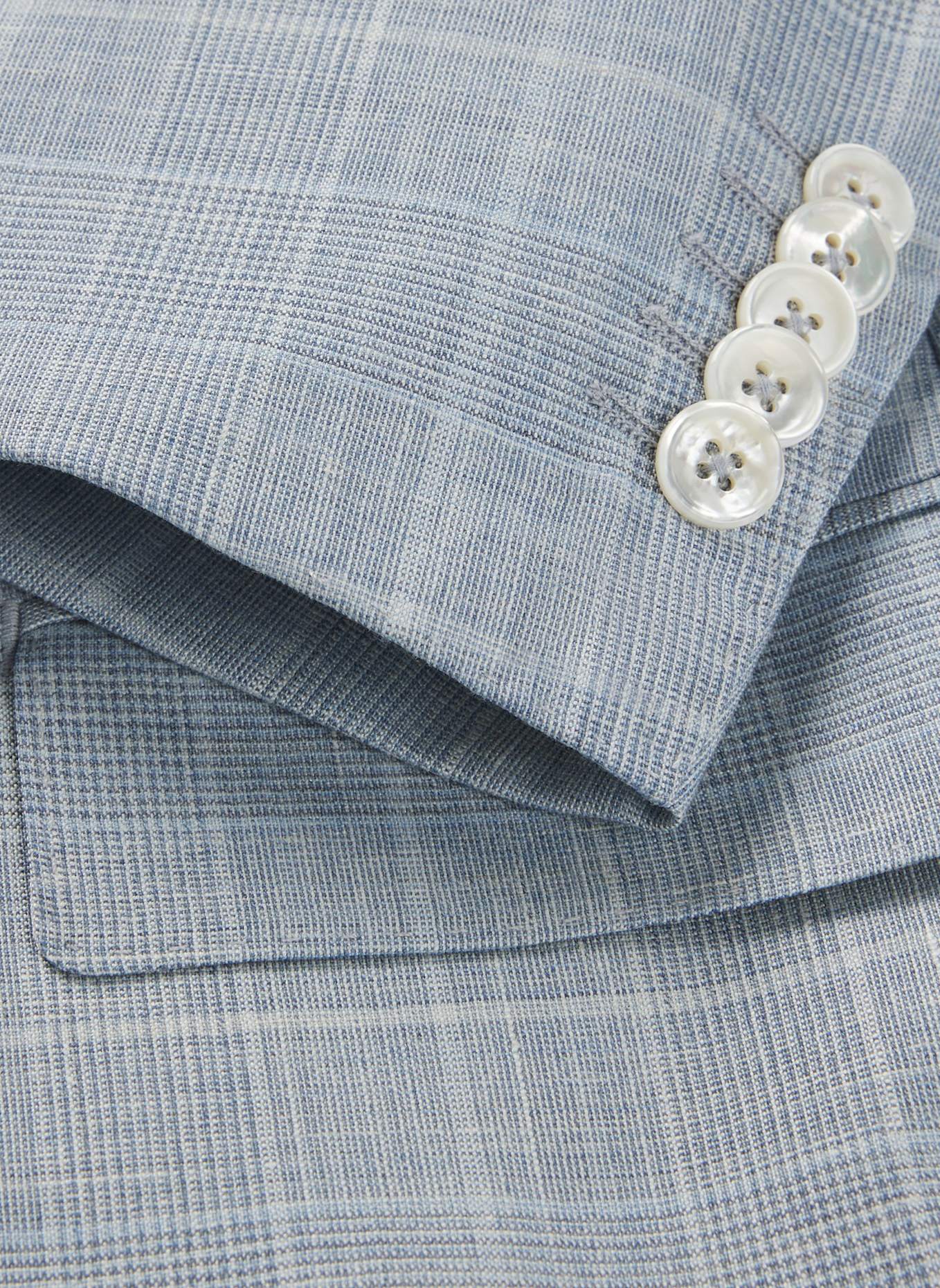 BOSS Business Anzug L-HESTON-2PCS-PK-251 Slim Fit: HELLBLAU