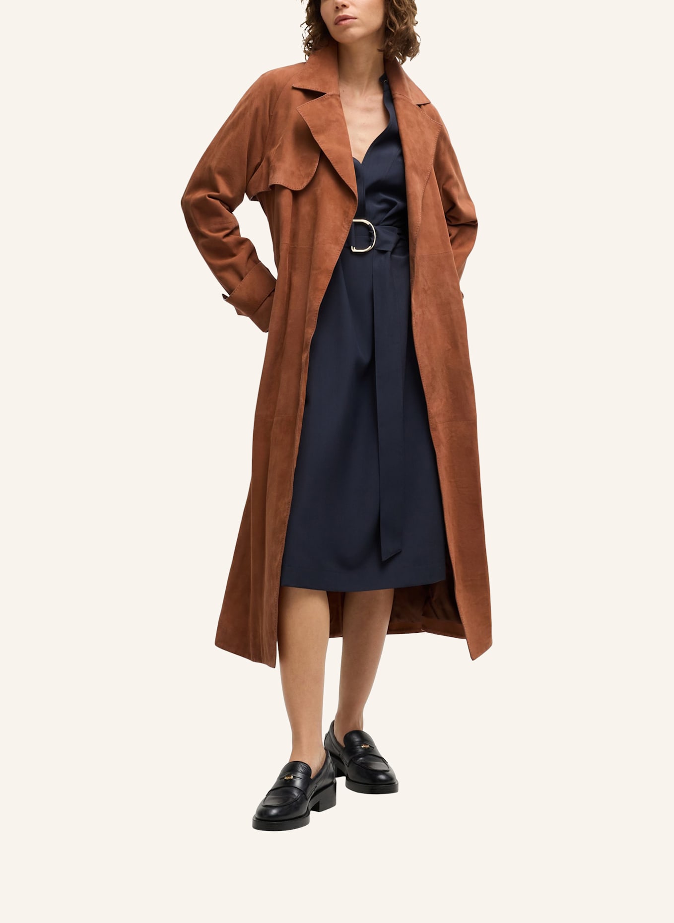 BOSS Casual Mantel SORONTO Regular Fit: DUNKELORANGE