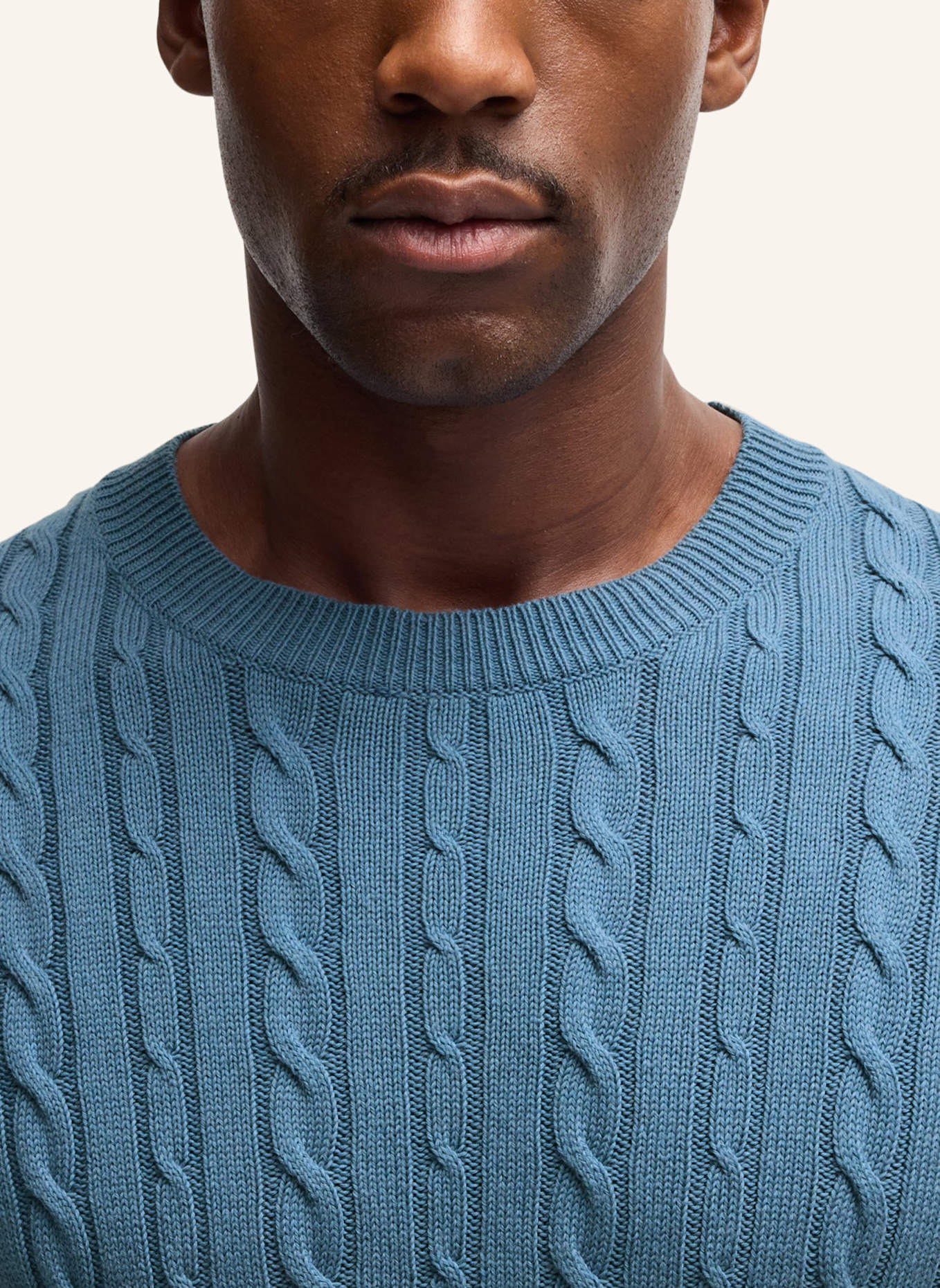 BOSS Pullover L-JULIO Relaxed Fit: BLAU