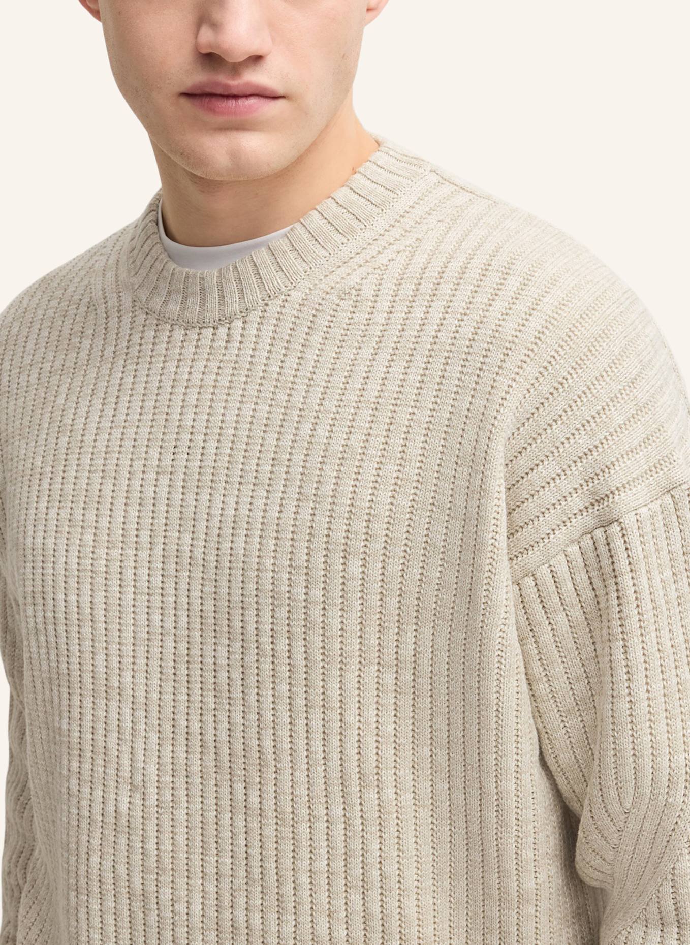 BOSS Pullover KESCA Relaxed Fit: BEIGE