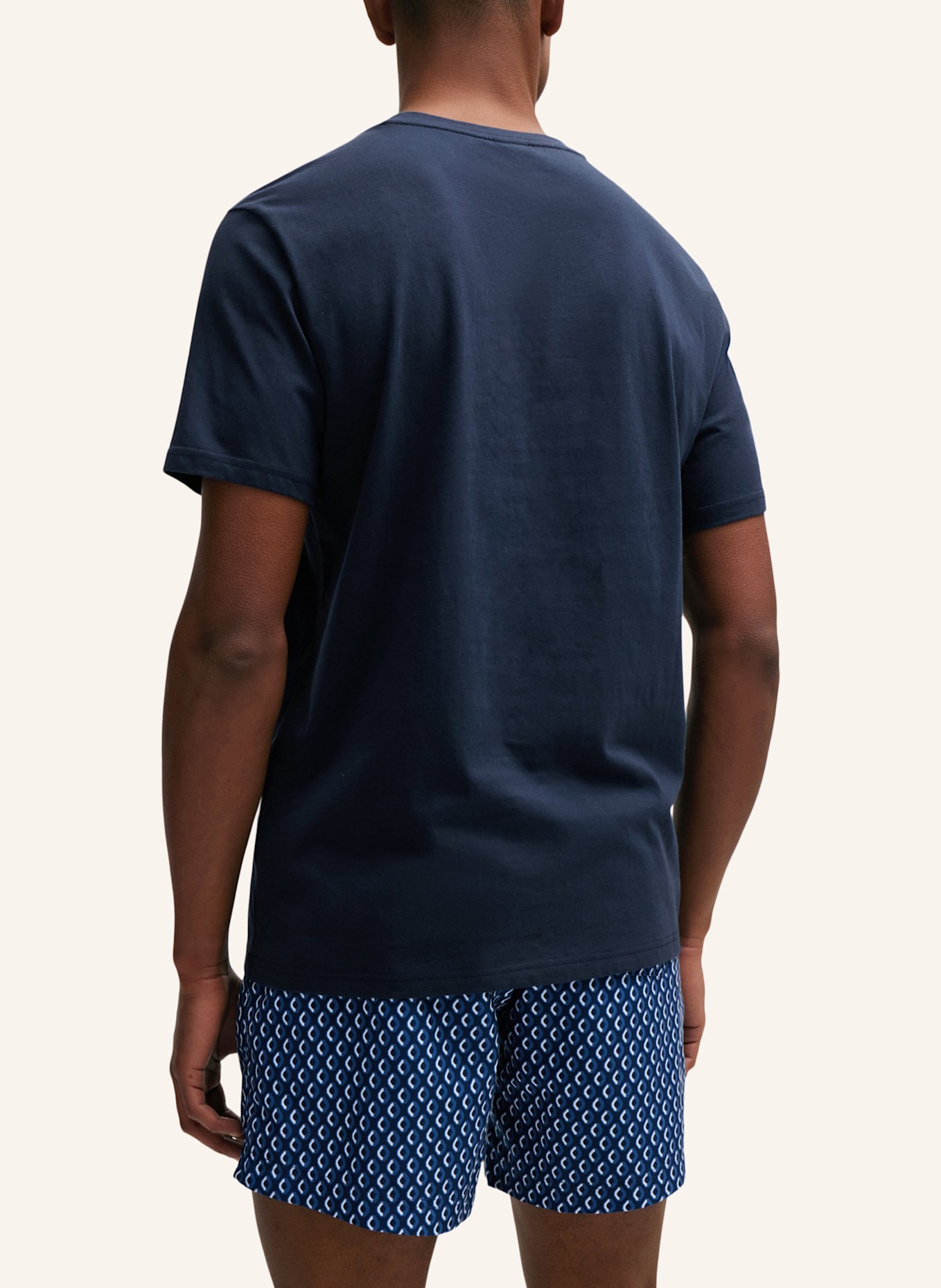BOSS Beach Tops T-SHIRT RN Regular Fit: DUNKELBLAU