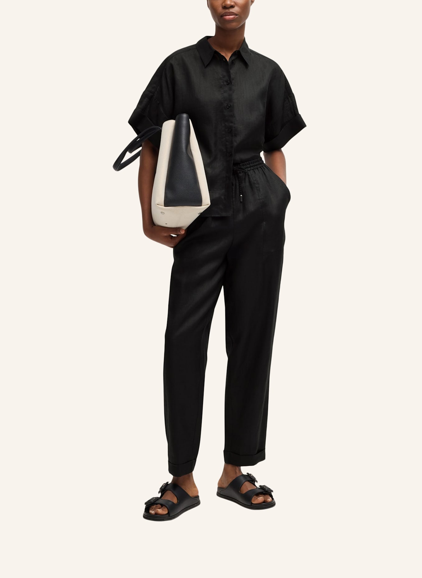BOSS Casual Hose C_TANJET Regular Fit: SCHWARZ