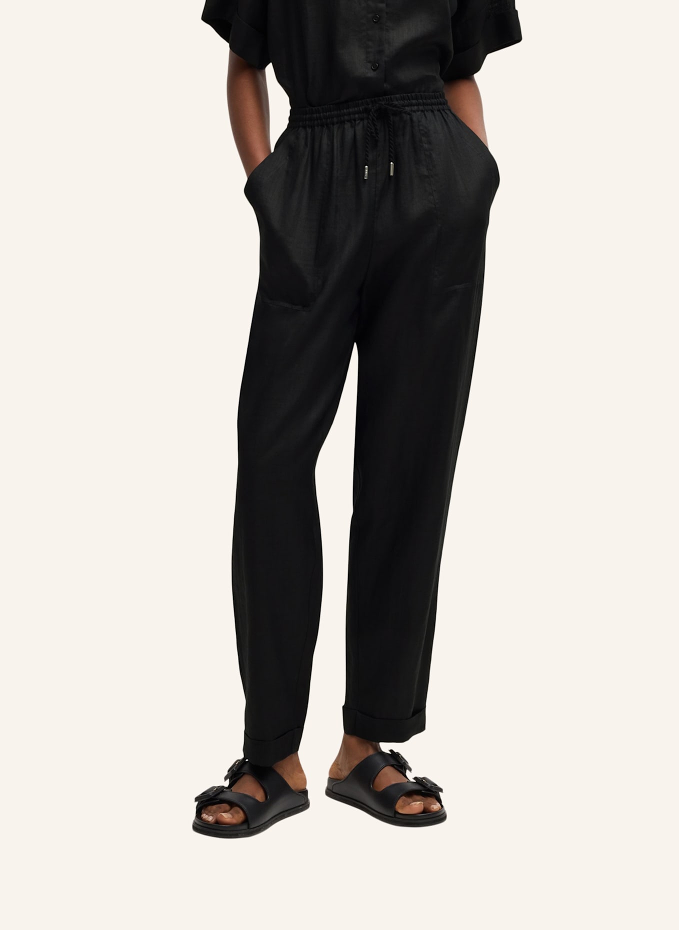 BOSS Casual Hose C_TANJET Regular Fit: SCHWARZ