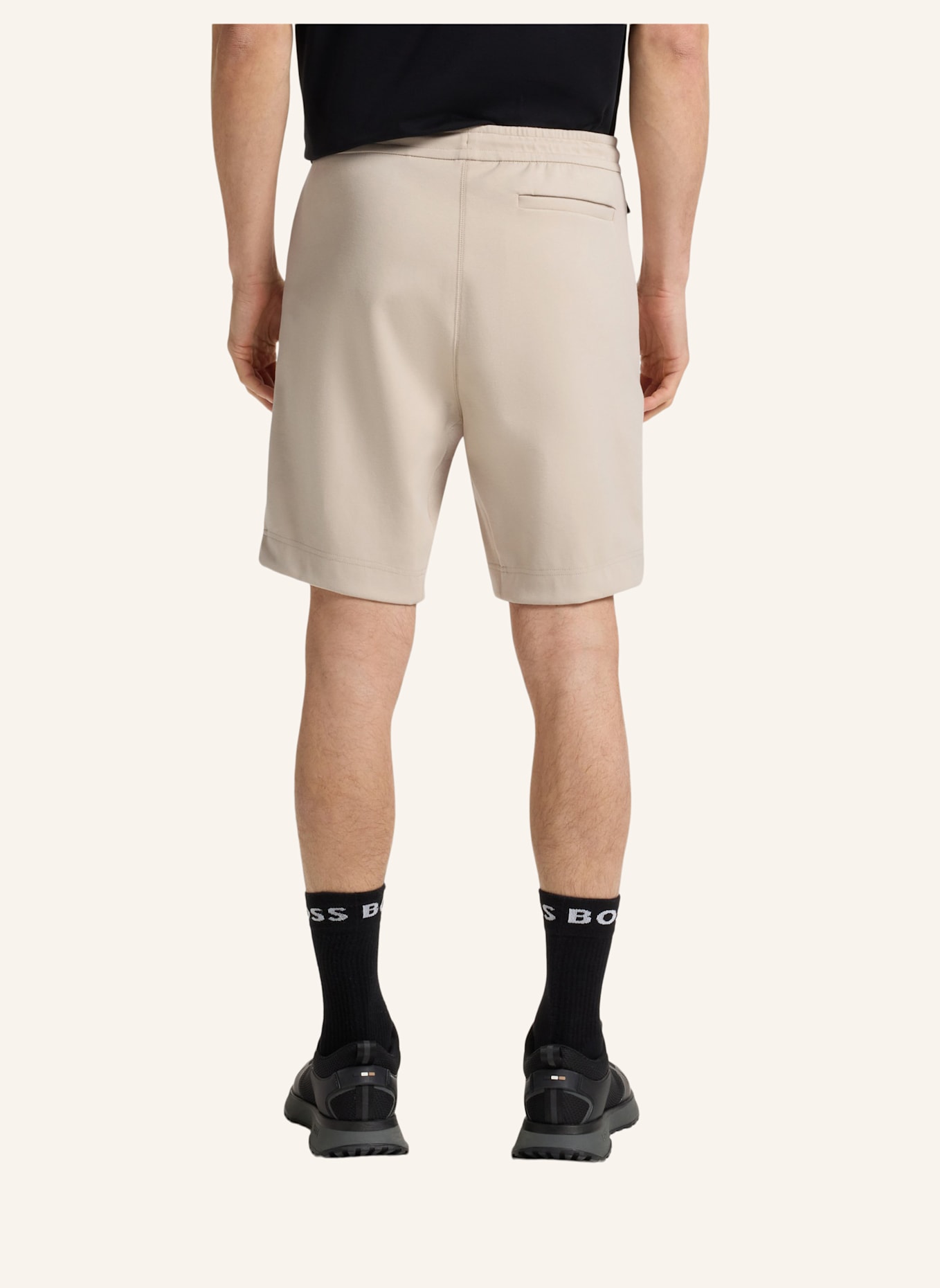 BOSS Casual Hose HEADLO RIB Regular Fit: BEIGE