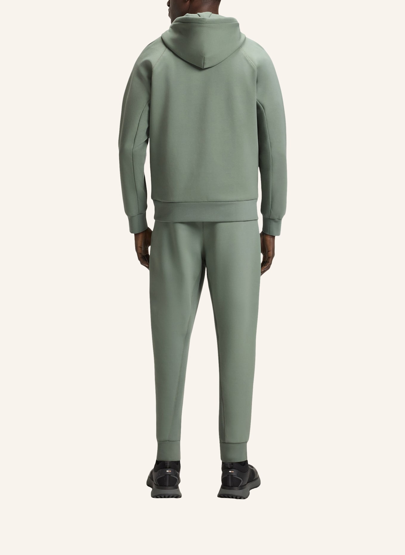 BOSS Sweatshirt SOODY RIB Regular Fit: HELLGRÜN