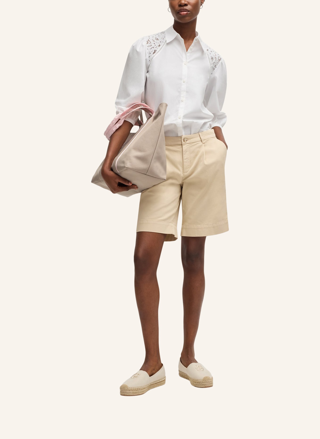 BOSS Tragetasche PALMAH TOTE: BEIGE