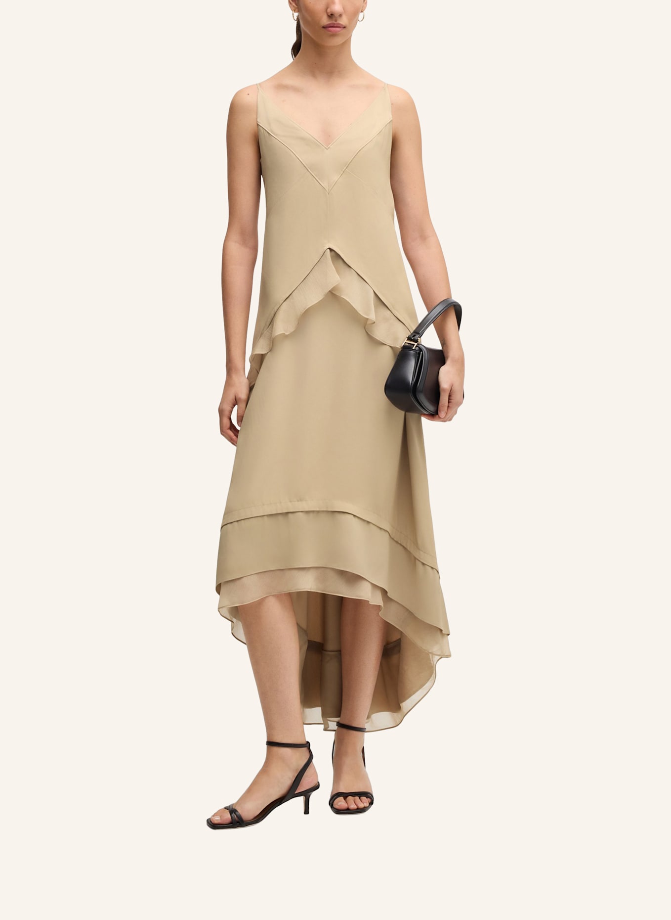 BOSS Business Kleid DEKALYA Relaxed Fit: BEIGE