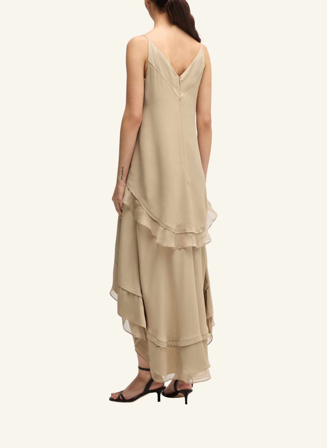 BOSS Business Kleid DEKALYA Relaxed Fit: BEIGE