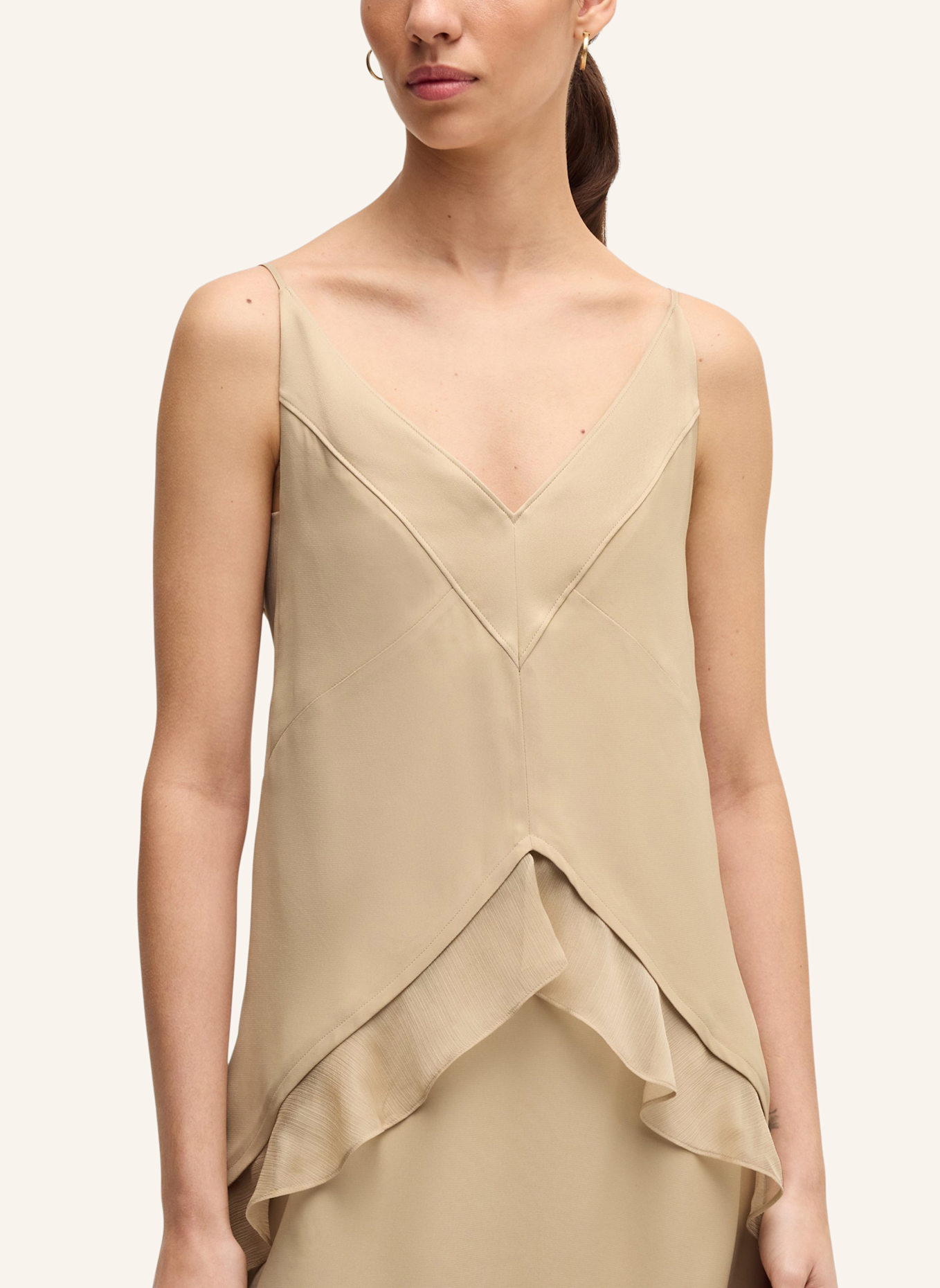 BOSS Business Kleid DEKALYA Relaxed Fit: BEIGE