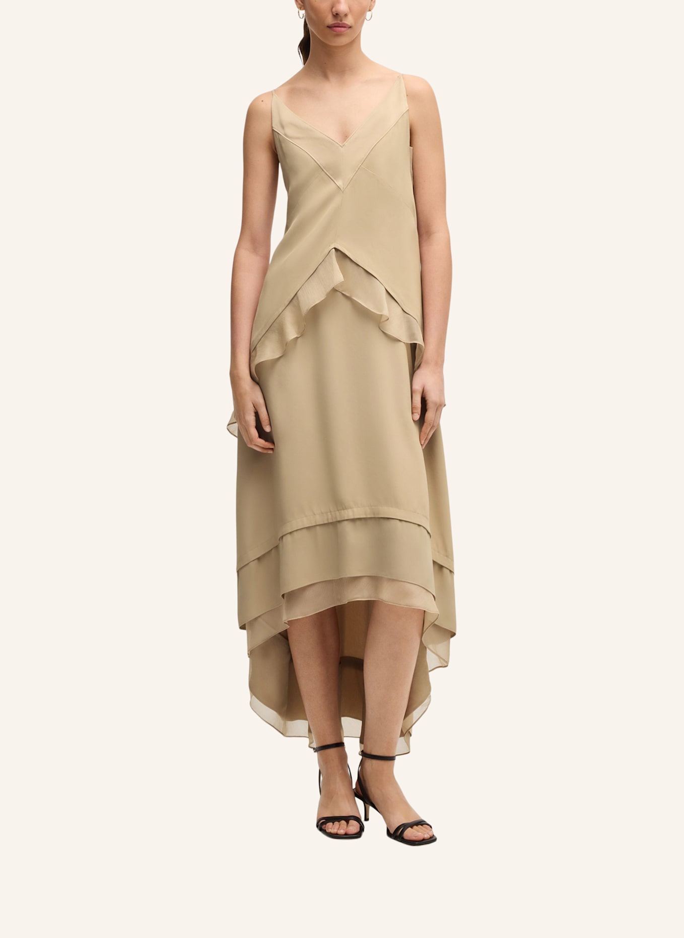 BOSS Business Kleid DEKALYA Relaxed Fit: BEIGE