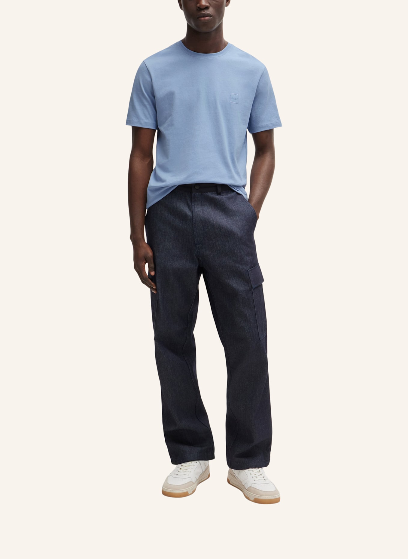 BOSS T-Shirt TALES: BLAU