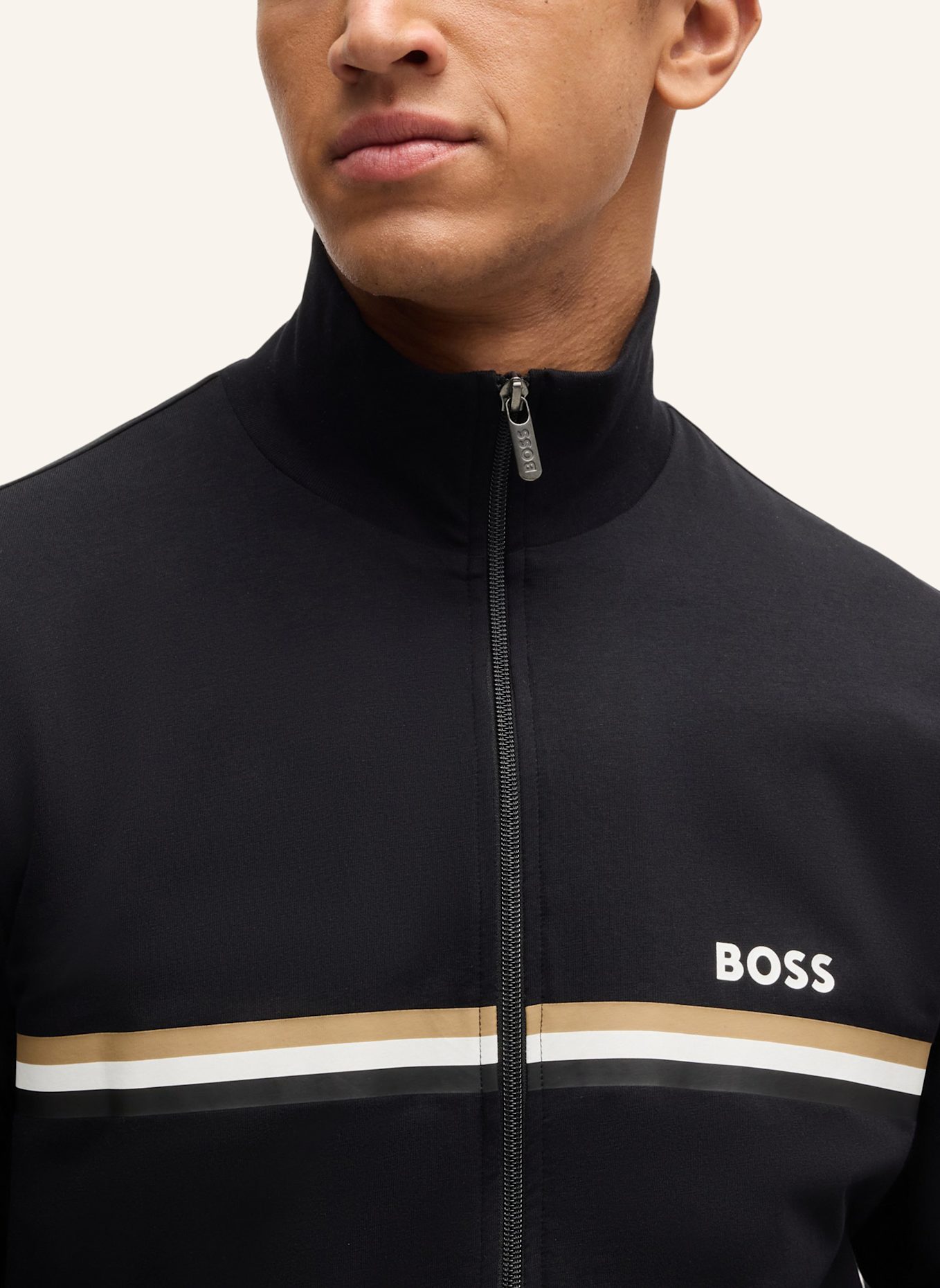 BOSS Pyjama-Set LONG SET 1 Regular Fit: SCHWARZ