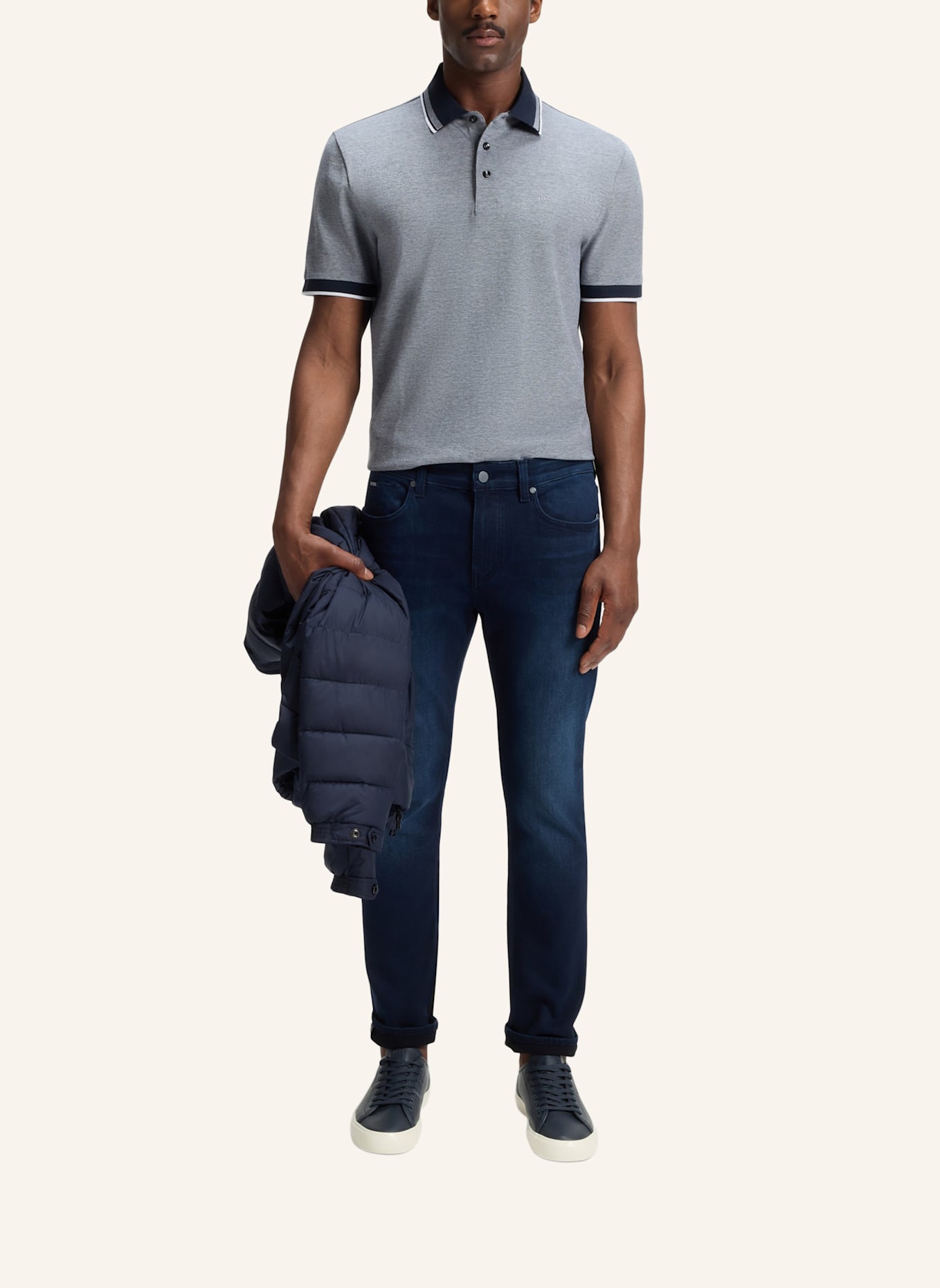 BOSS Sneaker KIERAN_TENN_ALGR: DUNKELBLAU
