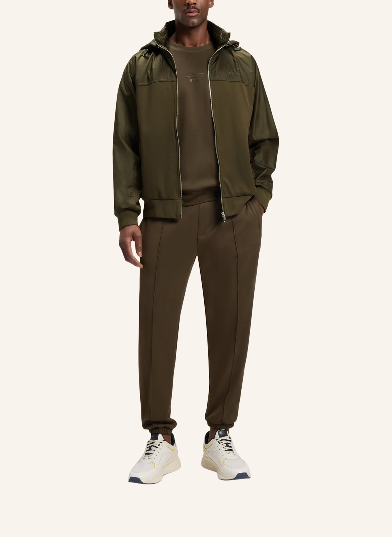 BOSS Sweatshirt C-STEELE 71_PS Regular Fit: DUNKELGRÜN