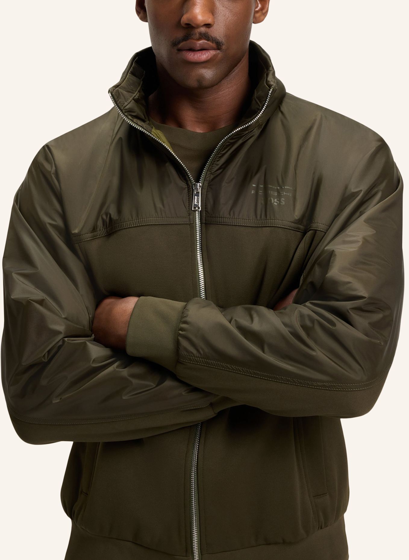 BOSS Sweatshirt C-STEELE 71_PS Regular Fit: DUNKELGRÜN