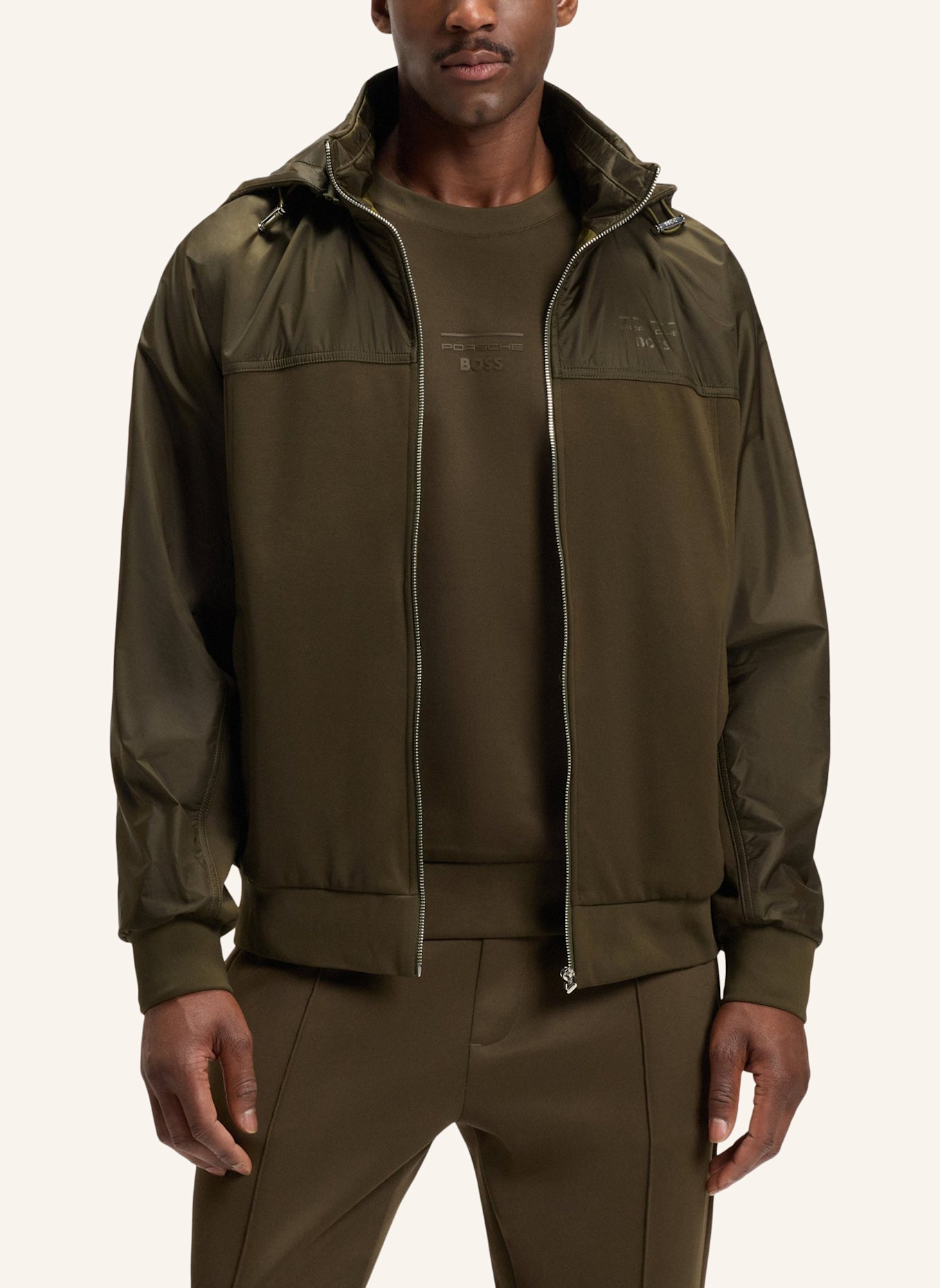 BOSS Sweatshirt C-STEELE 71_PS Regular Fit: DUNKELGRÜN