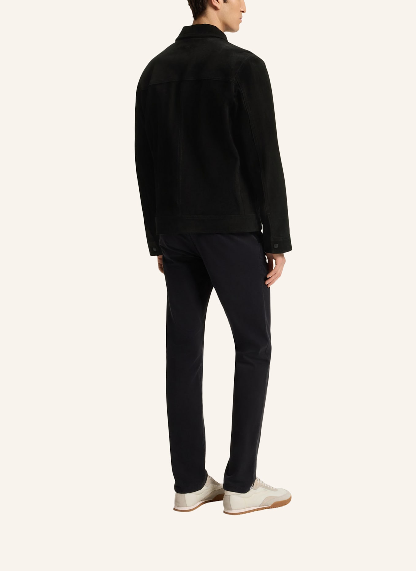 BOSS Lederjacke JOMARE: SCHWARZ